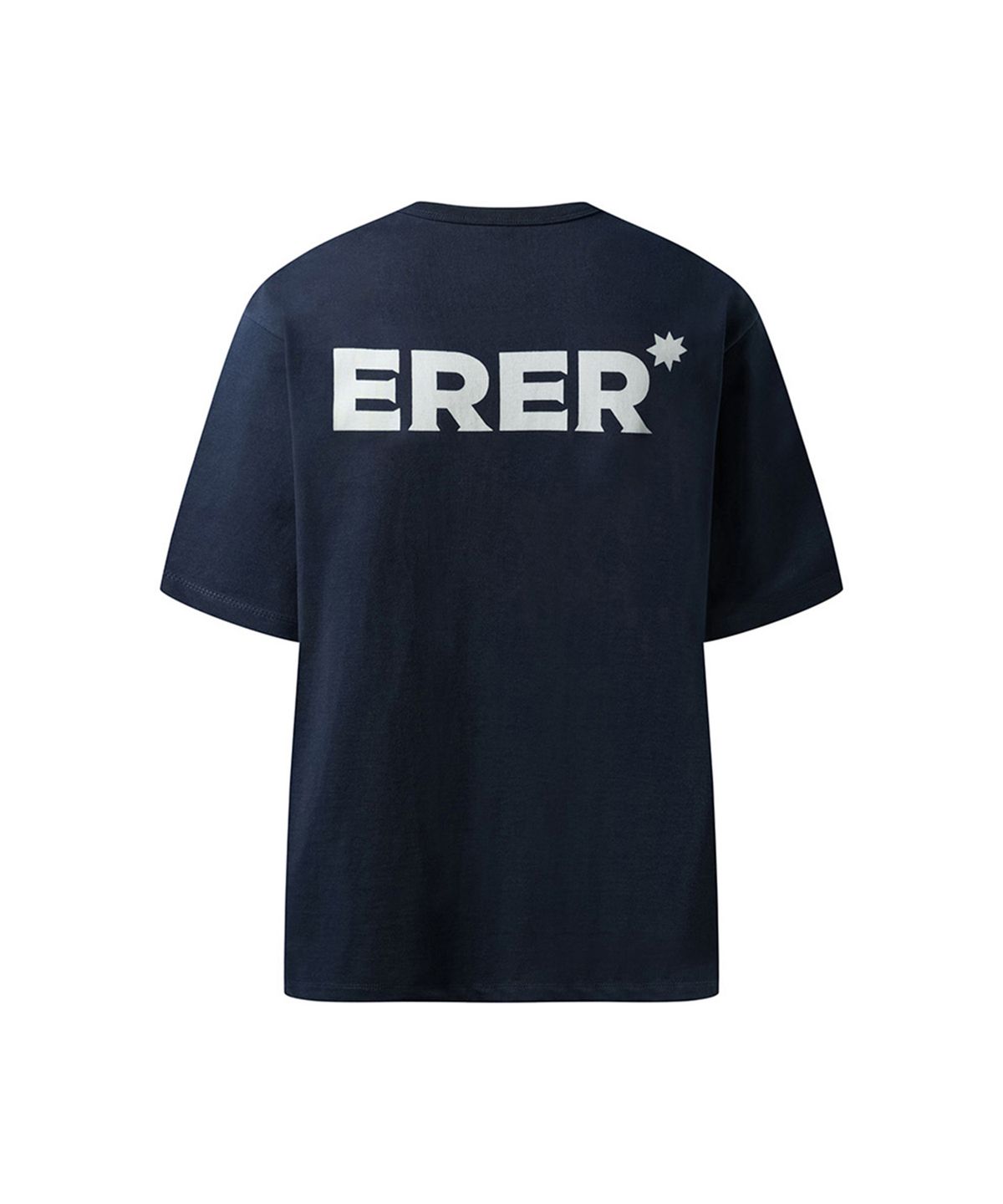 에르에르(ERER) [UN] Basic logo t-shirt Navy