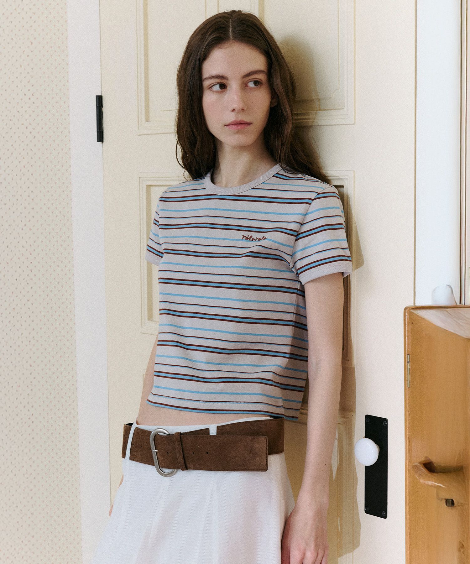 25SS新作ストライプTシャツ【ROLAROLA】STRIPE RINGER T-SHIRT 25SS新作ストライプTシャツ【ROLAROLA】STRIPE RINGER T-SHIRT