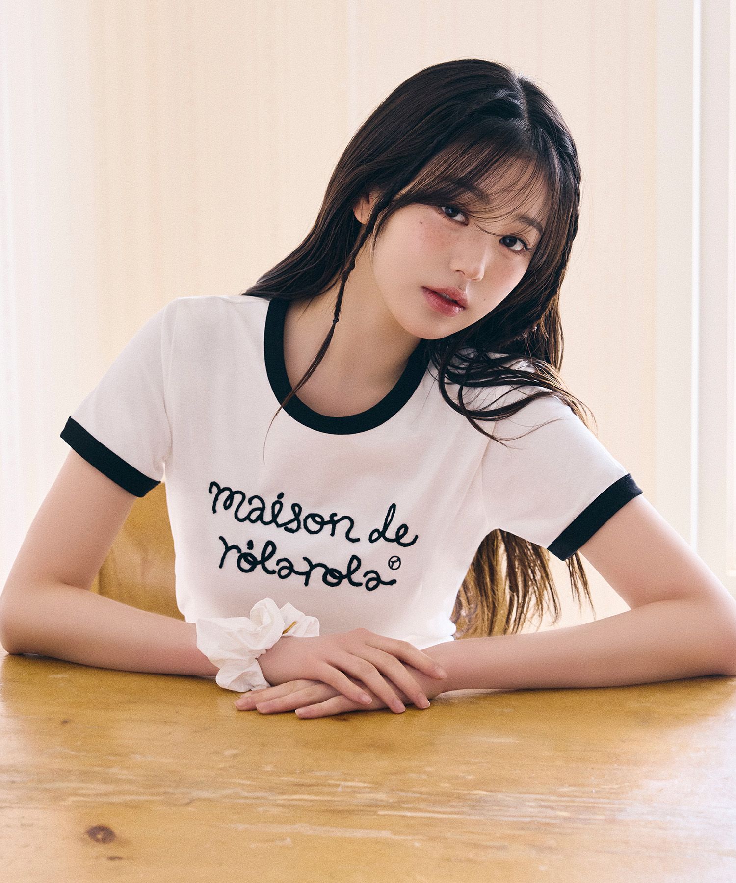 [rolarola] MAISON DE ROLA RINGER ティシャツ *韓国人気 MAISON DE ROLA RINGER T-SHIRT WH+RD | ファッション通販サイト
