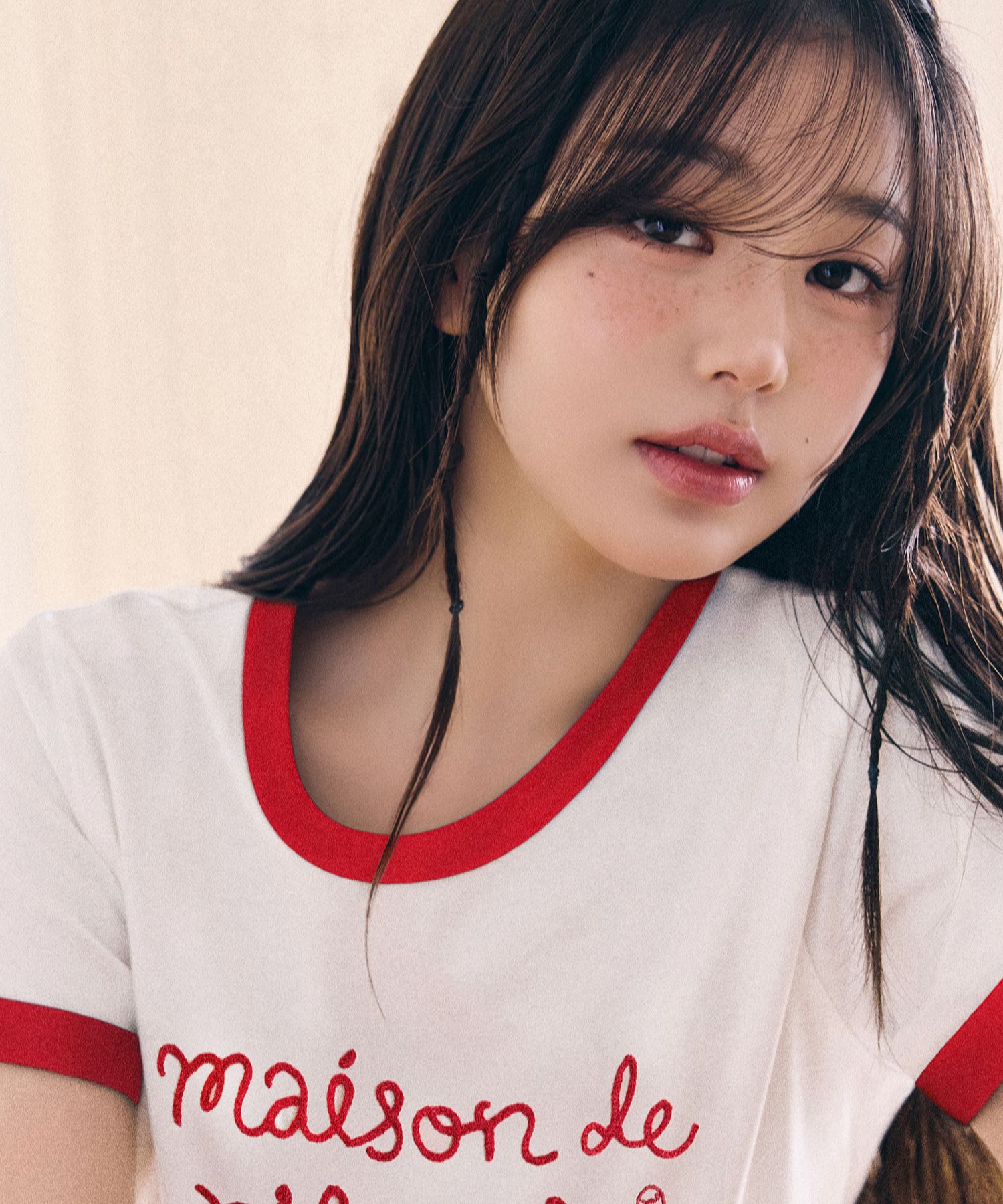 【ROLAROLA】MAISON DE ROLA RINGER T-SHIRT WH+RD MUSINSA | ROLAROLA MAISON DE ROLA RINGER T-SHIRT WH+RD