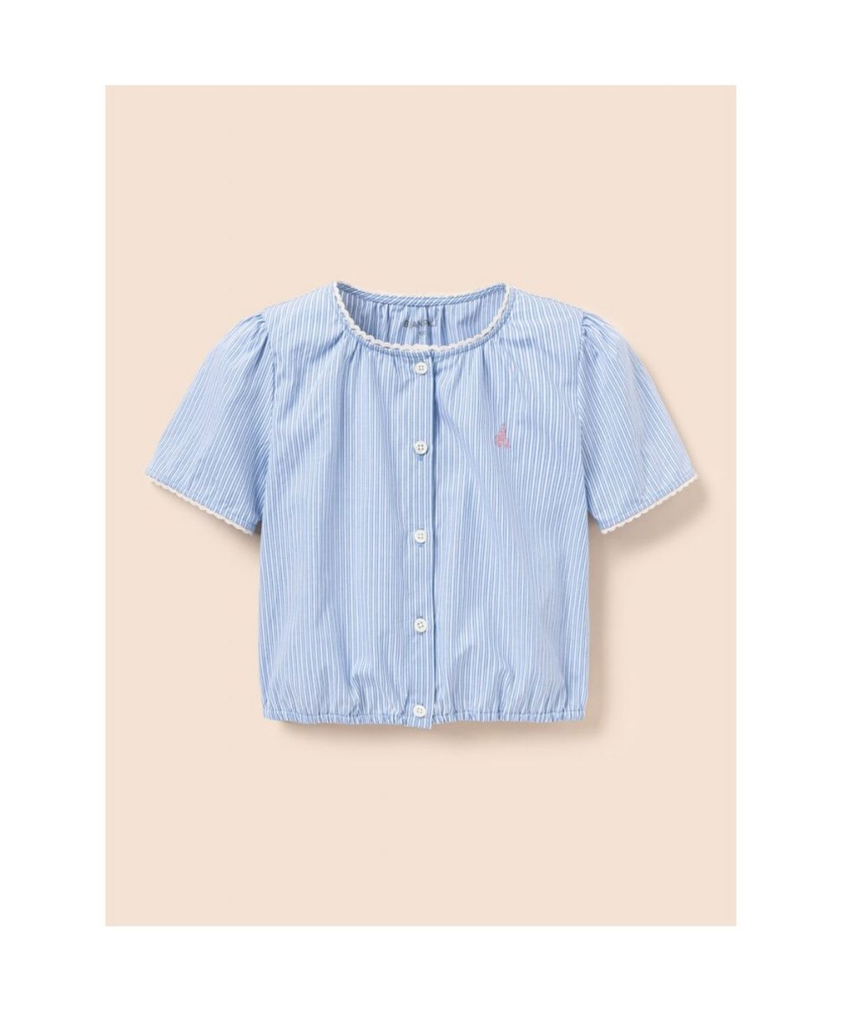 빈폴 키즈(BEANPOLE KIDS) 여아 클래식 스트라이프 상하 세트  스카이 블루 (BI5465G02Q)