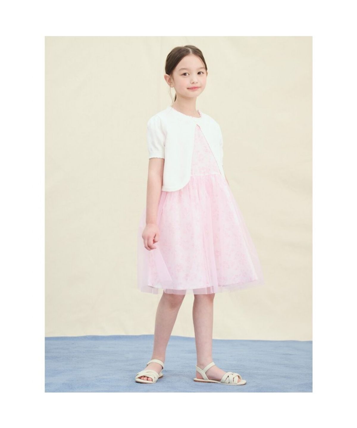 빈폴 키즈(BEANPOLE KIDS) 여아 볼레로형 카디건  아이보리 (BI545AG020)