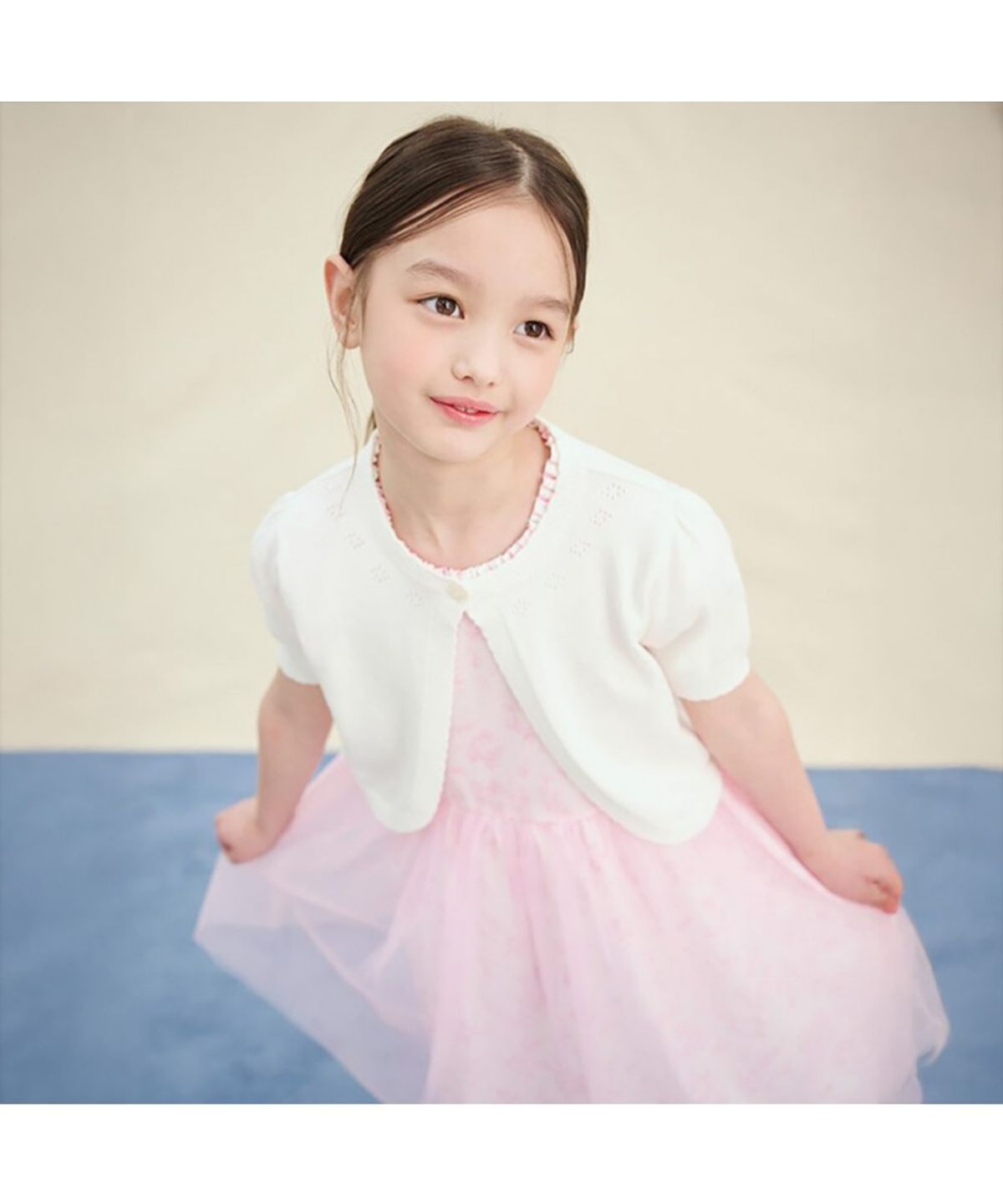빈폴 키즈(BEANPOLE KIDS) 여아 볼레로형 카디건  아이보리 (BI545AG020)