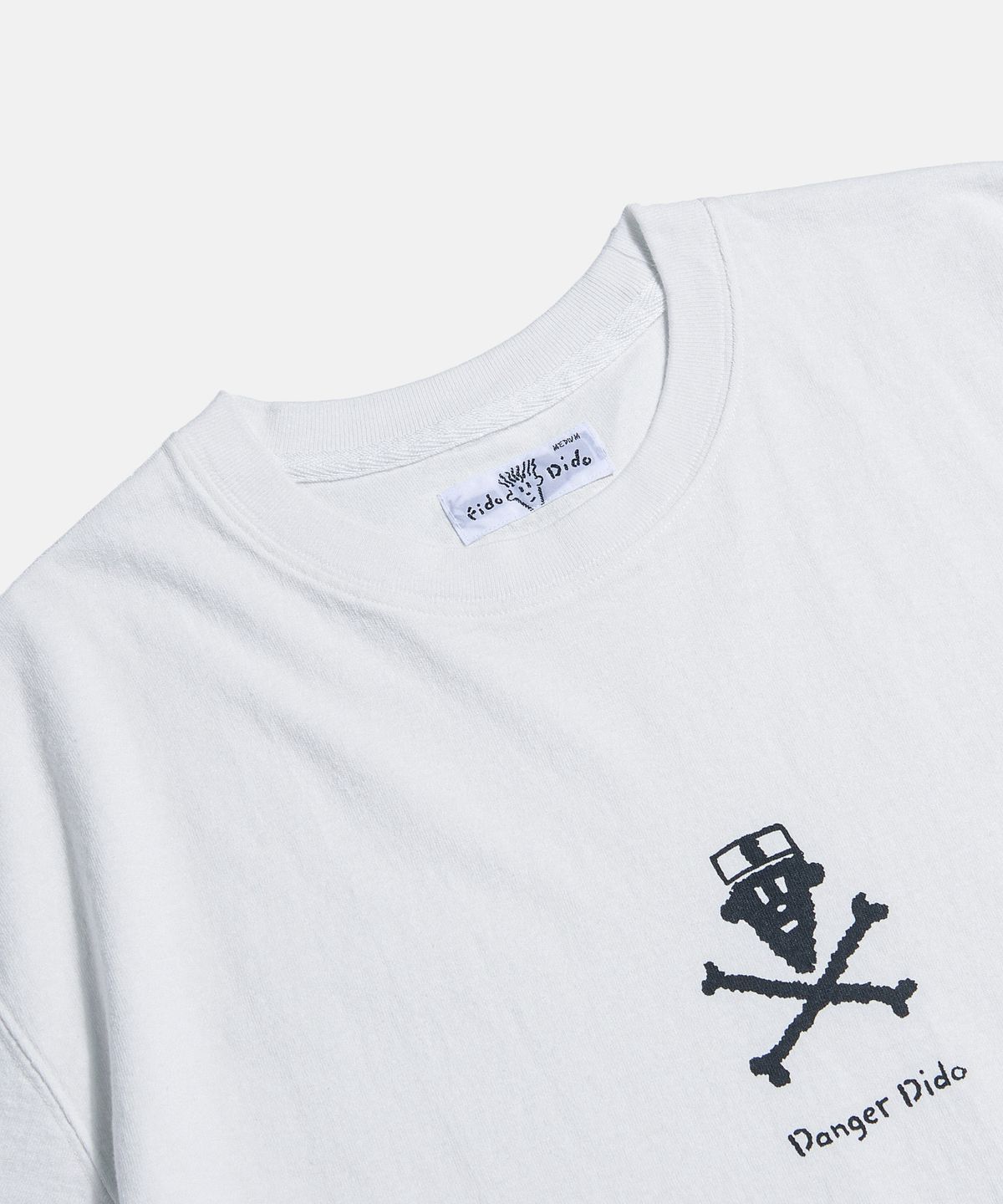 피도디도(FIDO DIDO) Danger Dido Tee White : Black