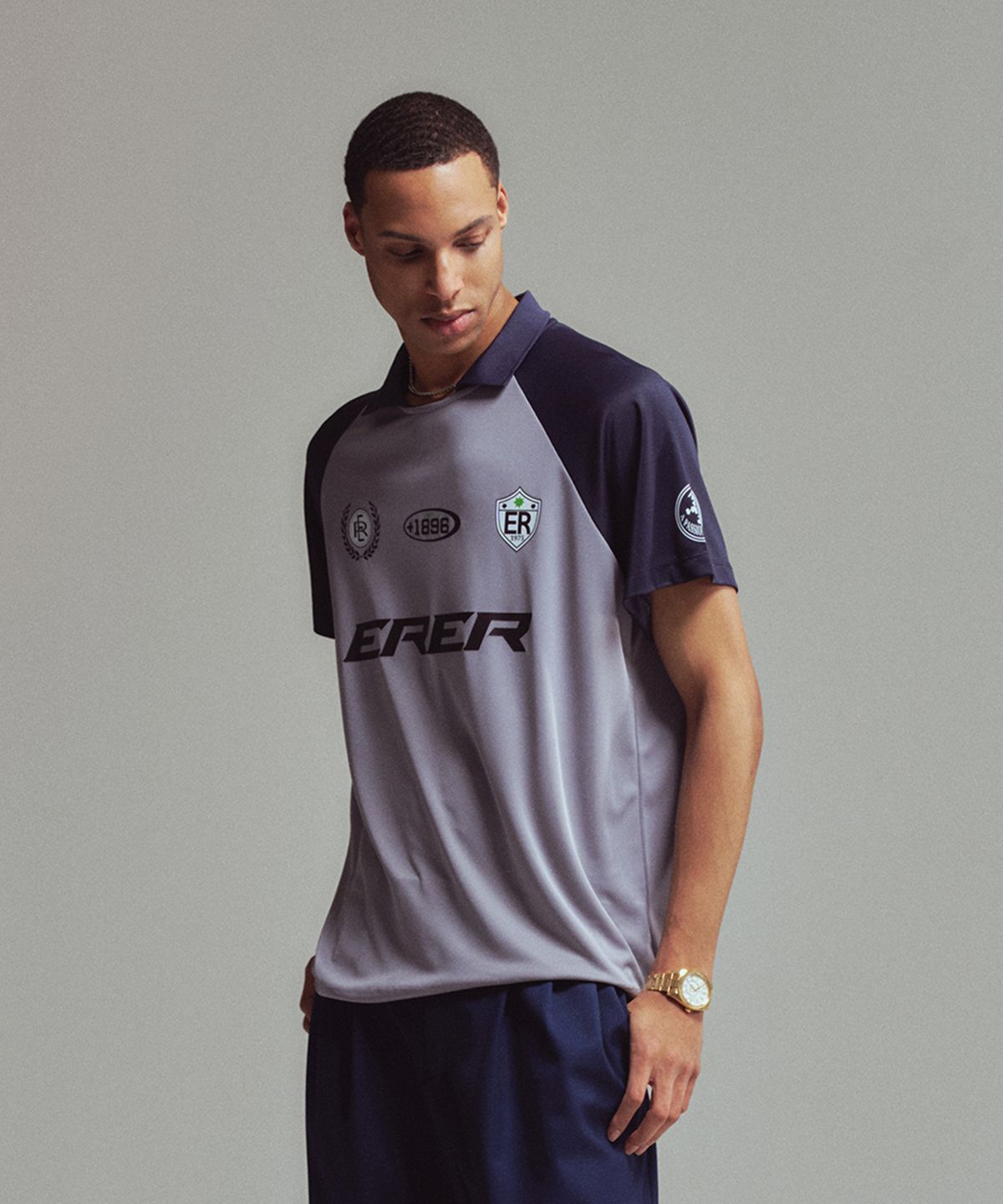 에르에르(ERER) [UN] 1975 soccer uniform Gray