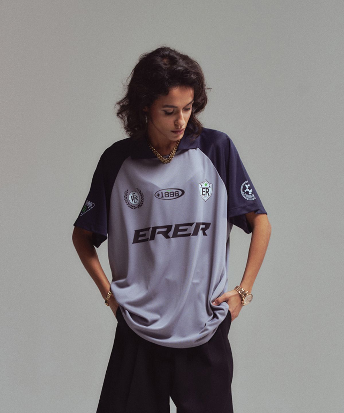 에르에르(ERER) [UN] 1975 soccer uniform Gray