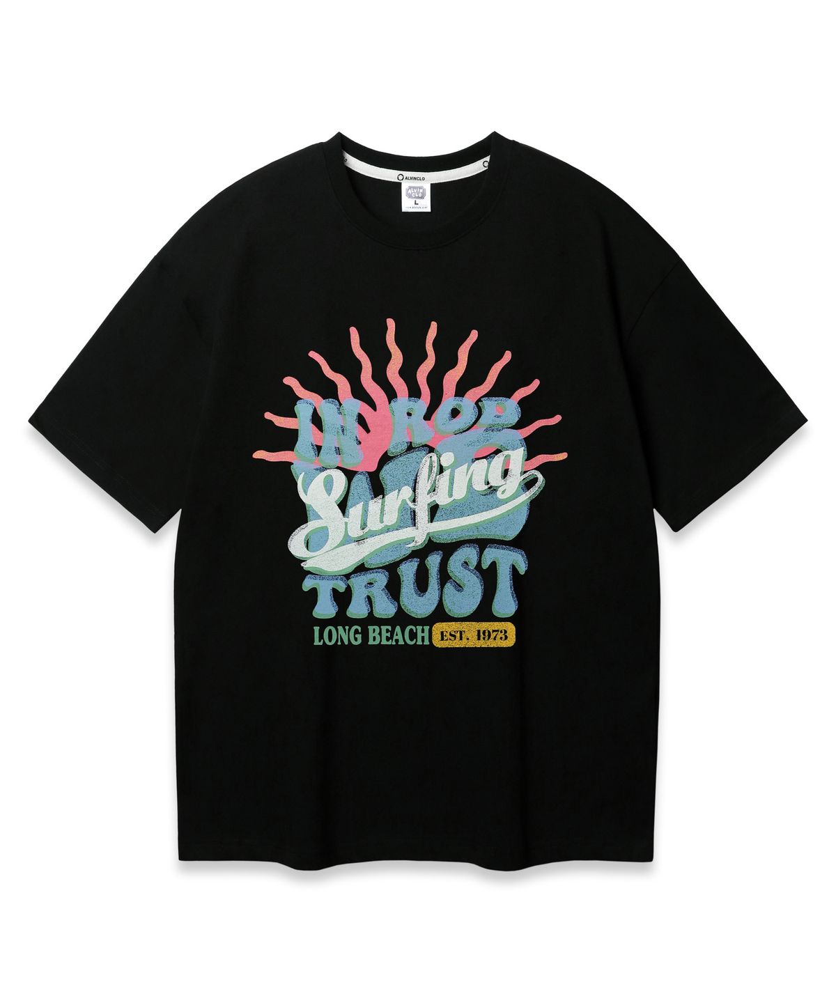 앨빈클로(ALVINCLO) SUNNY 서핑 오버핏 반팔티 AST4750 (3 COLOR)