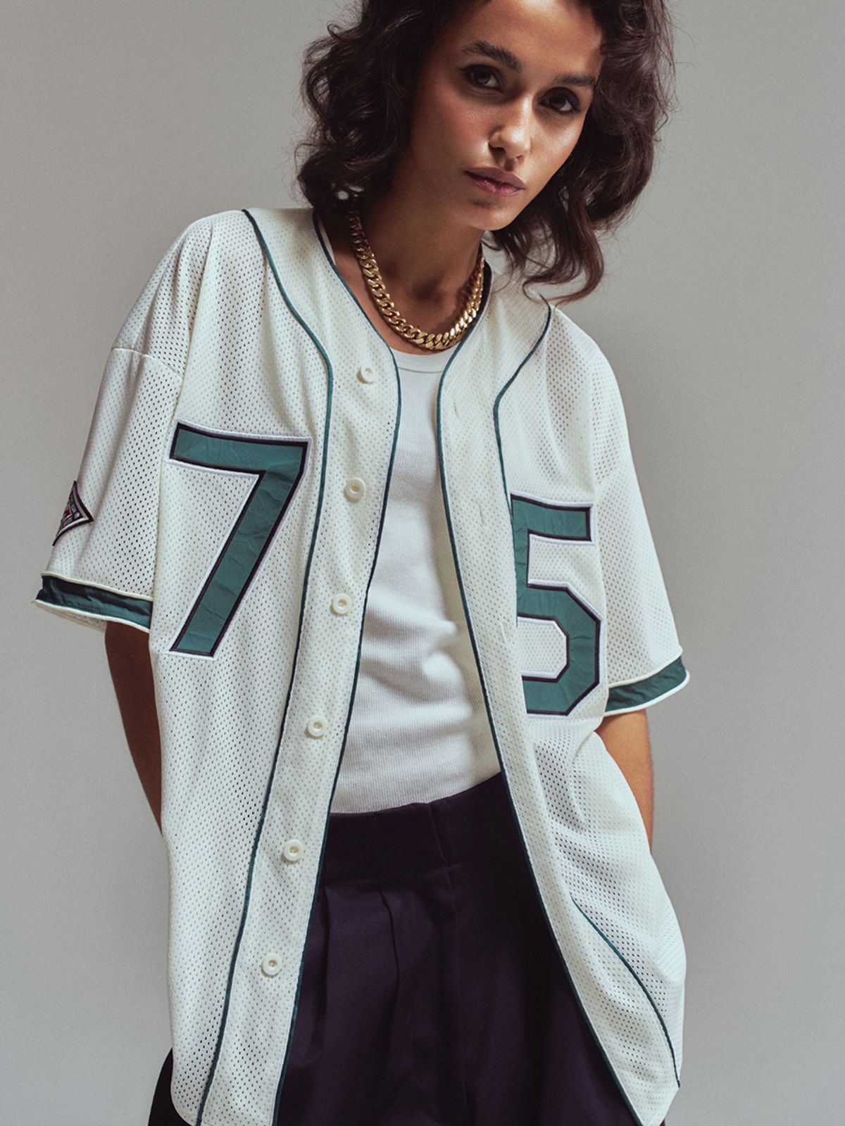 에르에르(ERER) [UN] 75 baseball jersey Ivory