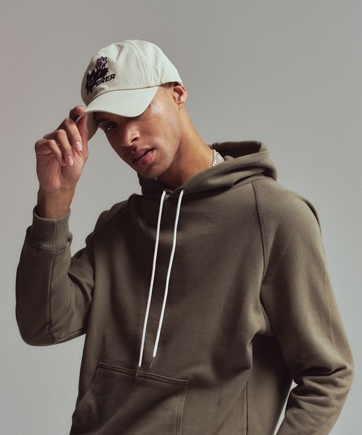 에르에르(ERER) (KR) Three star ball cap Beige