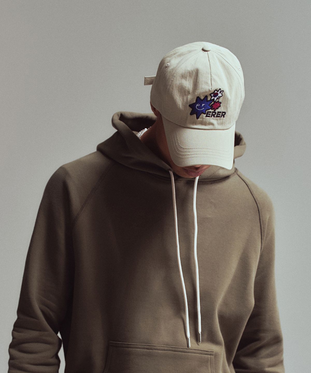 에르에르(ERER) (KR) Three star ball cap Beige