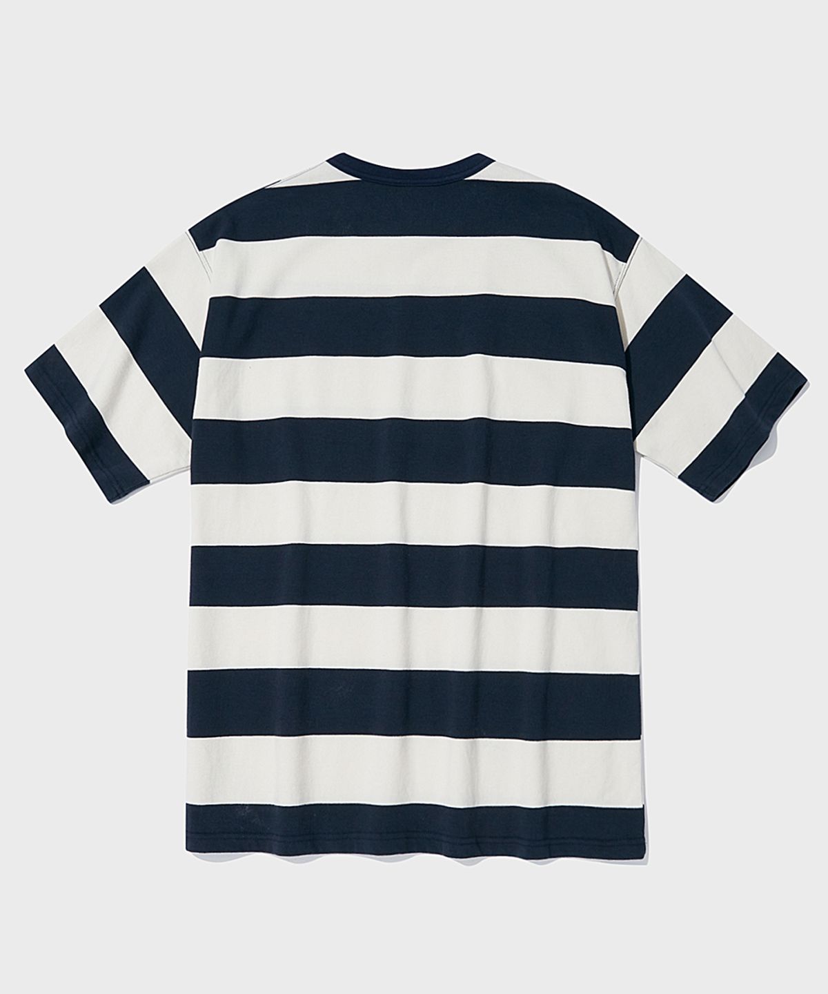 아웃스탠딩(OUTSTANDING) BORDER TEE_NAVY/IVORY