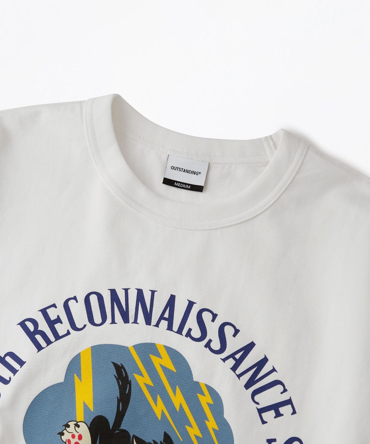 아웃스탠딩(OUTSTANDING) MIL SERIES TEE(LUCKY THIRTEEN)_WHITE