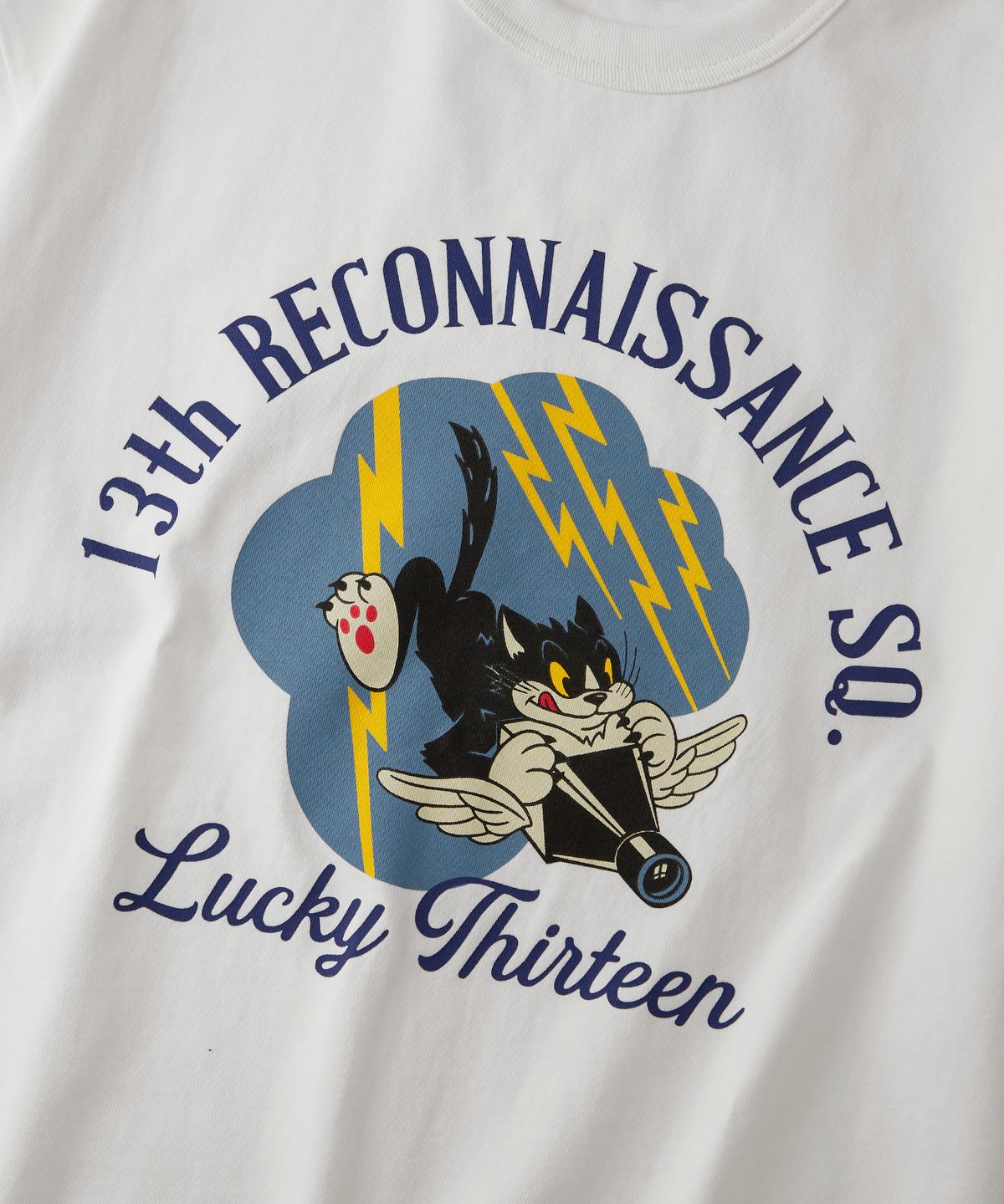 아웃스탠딩(OUTSTANDING) MIL SERIES TEE(LUCKY THIRTEEN)_WHITE