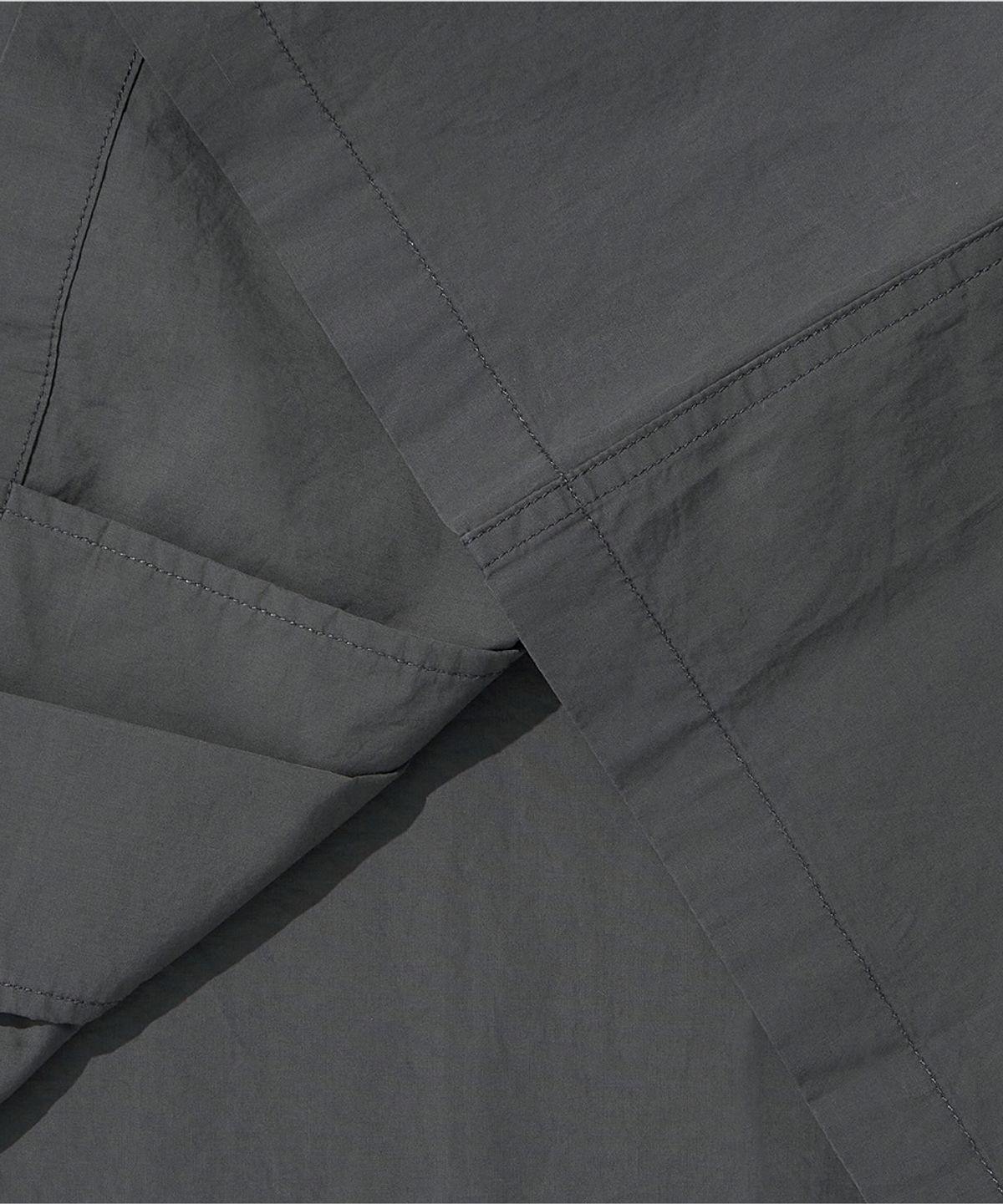 아웃스탠딩(OUTSTANDING) WAPPEN MECHANIC HALF WORK SHIRT_CHARCOAL