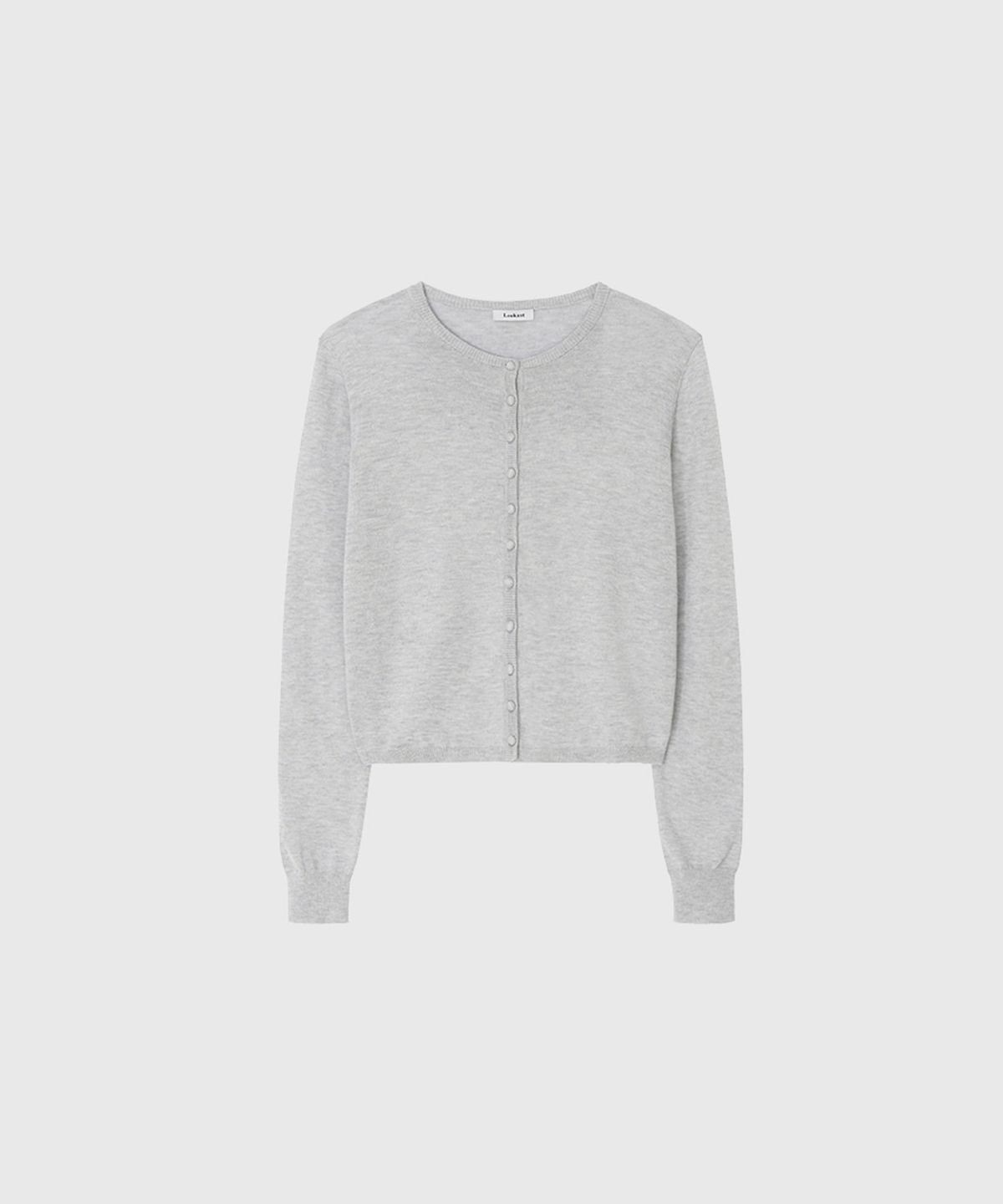 룩캐스트(LOOKAST) 사라 버튼 니트 가디건_그레이 / SARAH BUTTON KNIT CARDIGAN_GREY