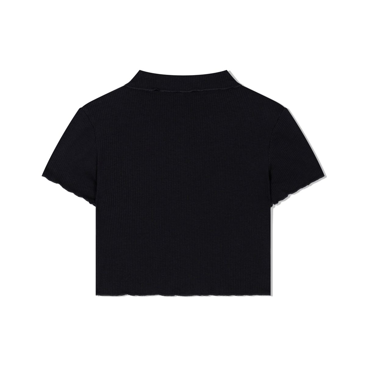 모아(MOAA) Frill Edge Crop (BLACK)