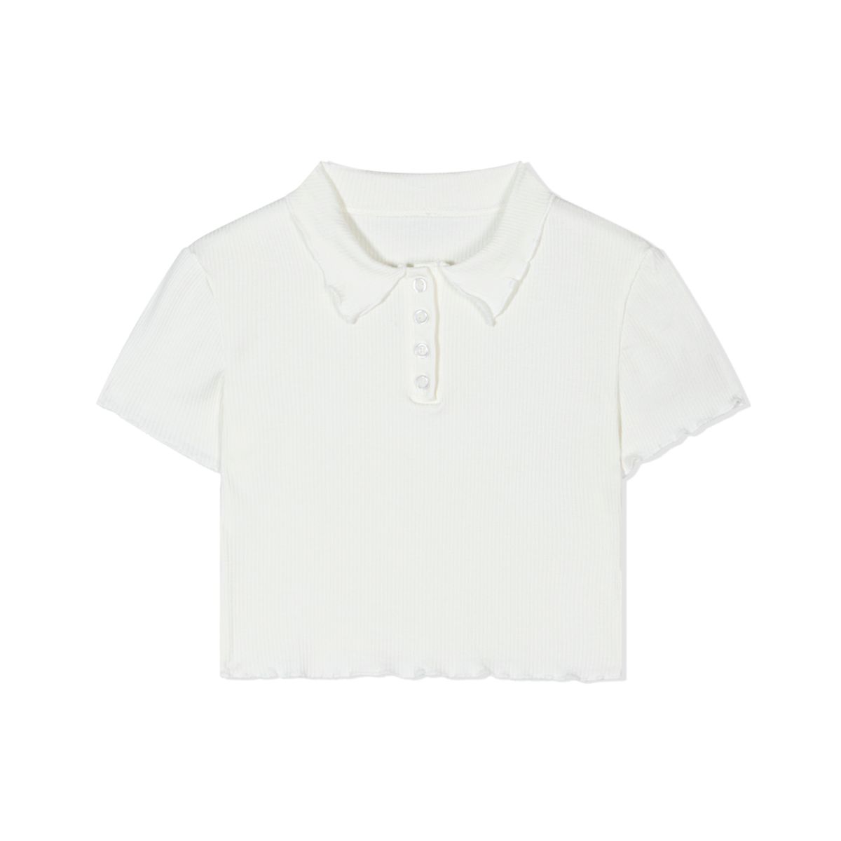모아(MOAA) Frill Edge Crop (WHITE)