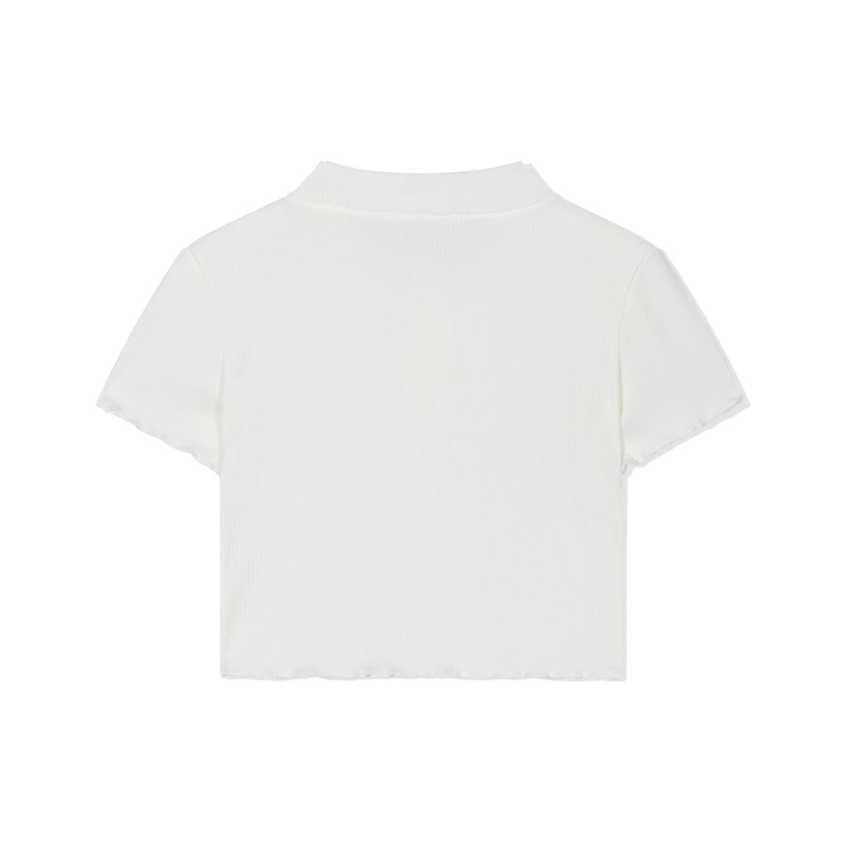 모아(MOAA) Frill Edge Crop (WHITE)