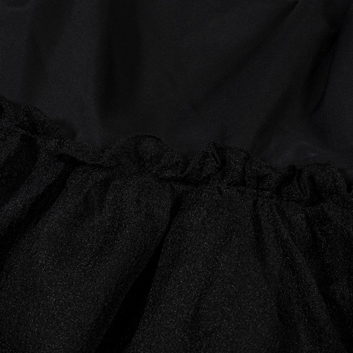 모아(MOAA) Tie Strap Tulle Dress (BLACK)