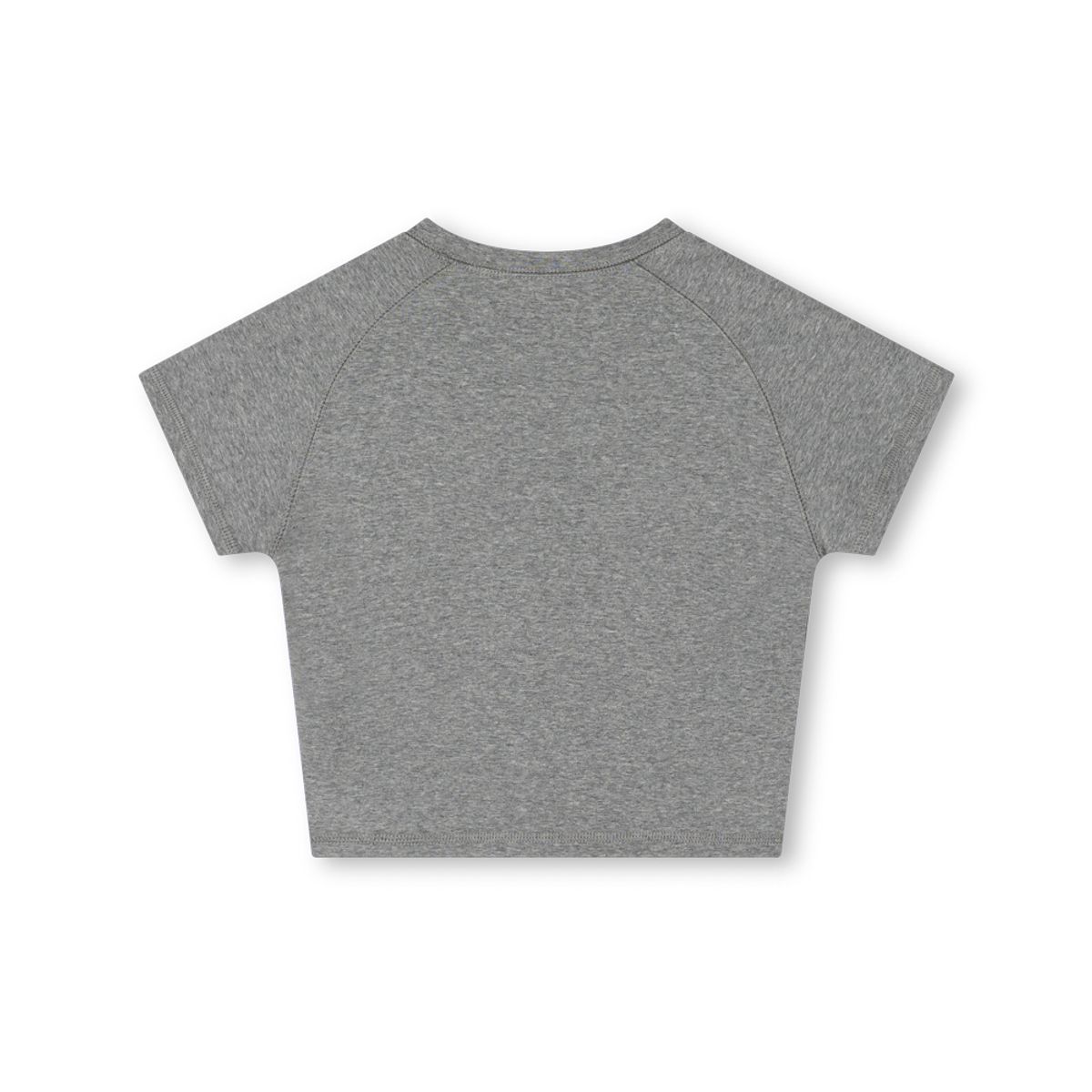 모아(MOAA) Paanel Seam Crop Tee (GRAY)