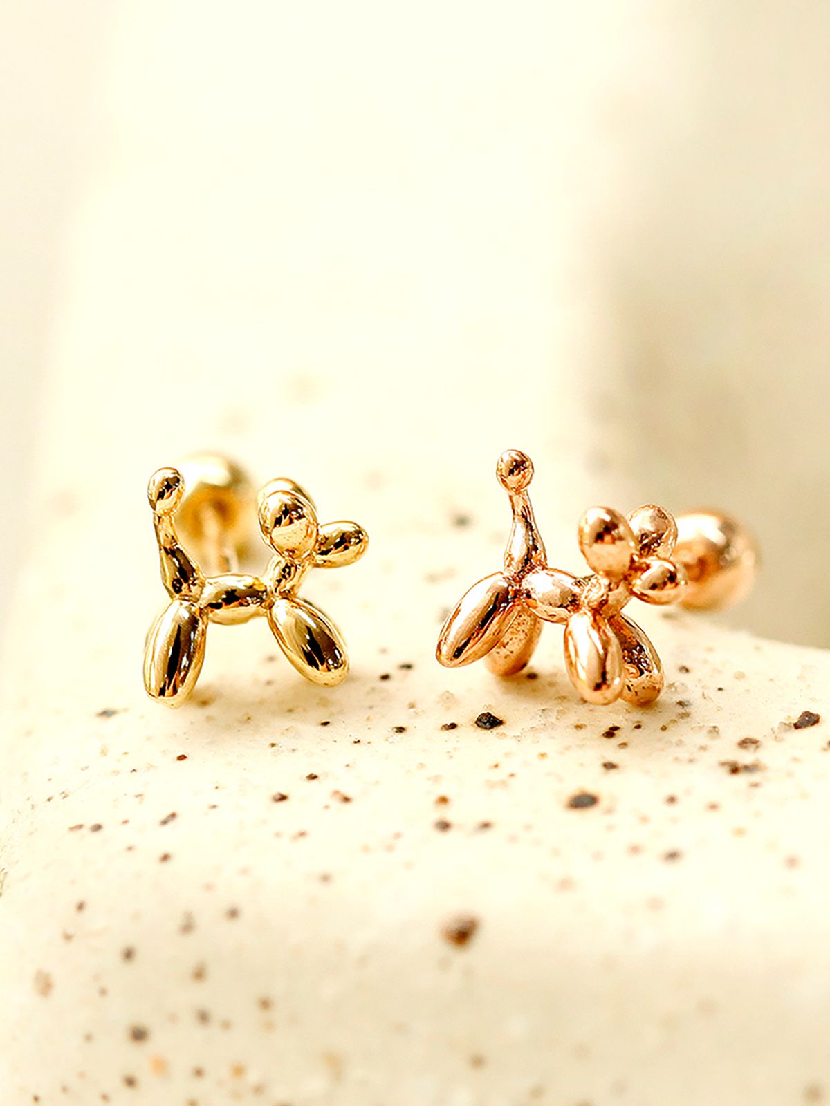 미니멀피어싱(MINIMALPIERCING) 14K 퍼피 피어싱 귀걸이