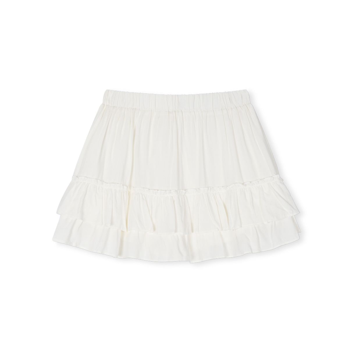 모아(MOAA) Fluffy Layer Skirt (WHITE)