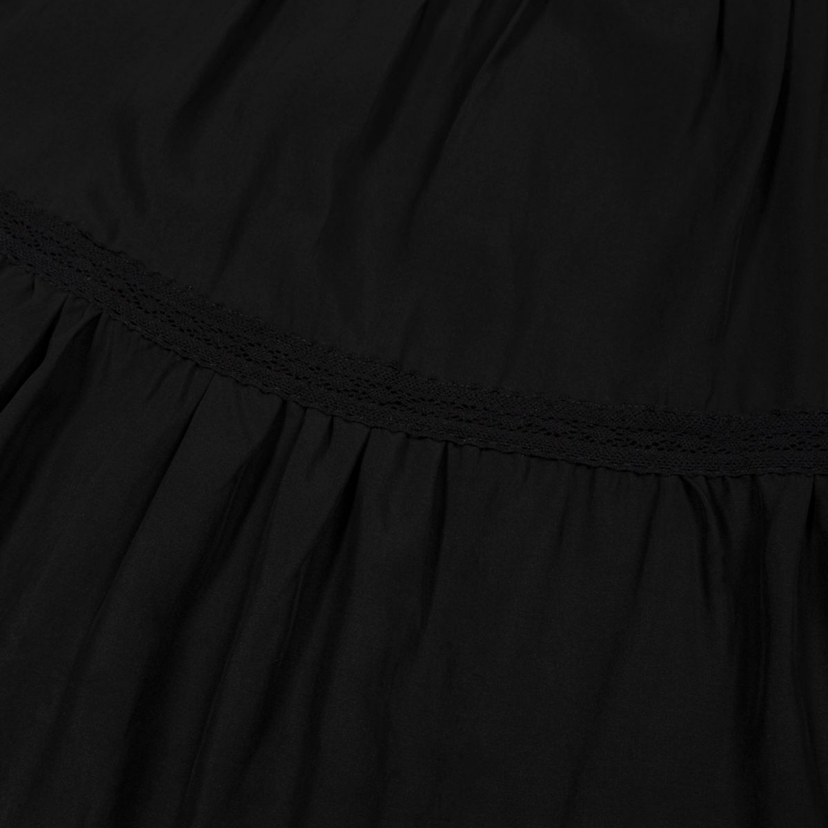모아(MOAA) Soft Flare Long Skirt (BLACK)