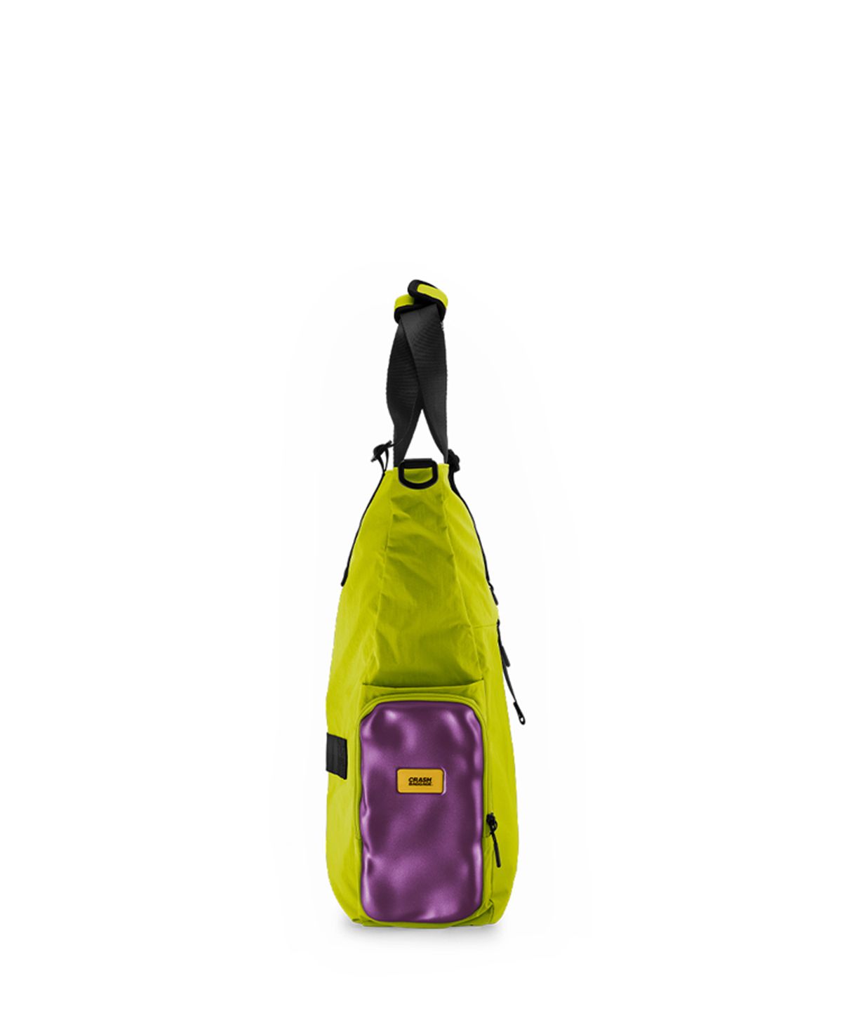 크래쉬배기지(CRASH BAGGAGE) 소프트 사이드 토트백 ACID GREEN VIOLET CBG-2SBG325-65
