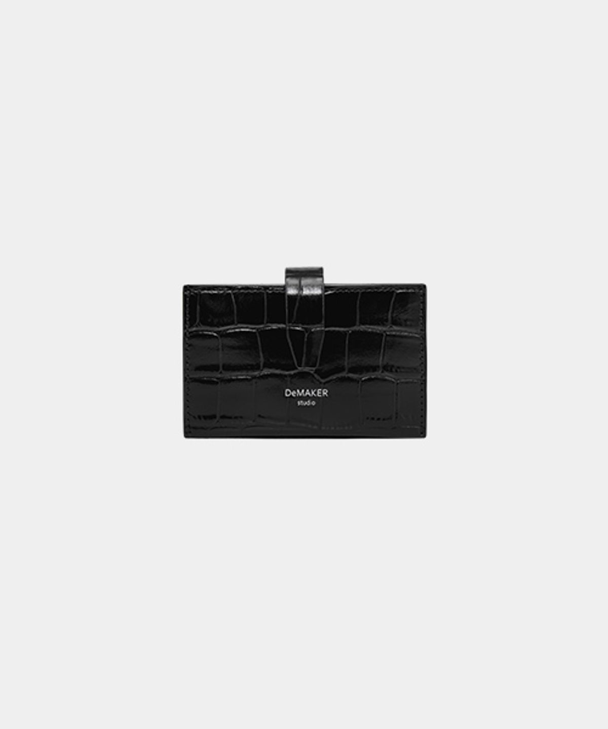 드메이커(DEMAKER) Folding wallet-croco black