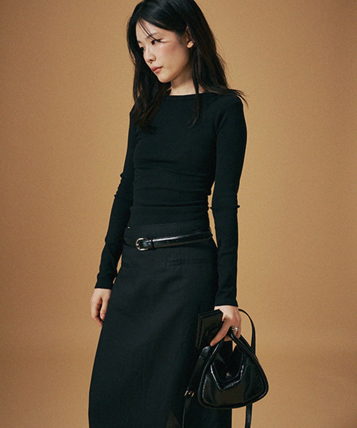드메이커(DEMAKER) Dilly mini bag-croco black