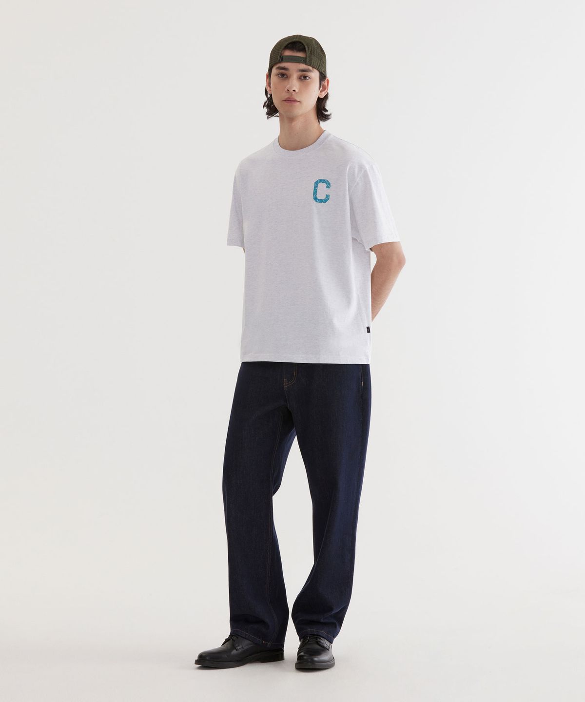 커버낫(COVERNAT) 크리즈 이펙트 티셔츠 Heather Gray