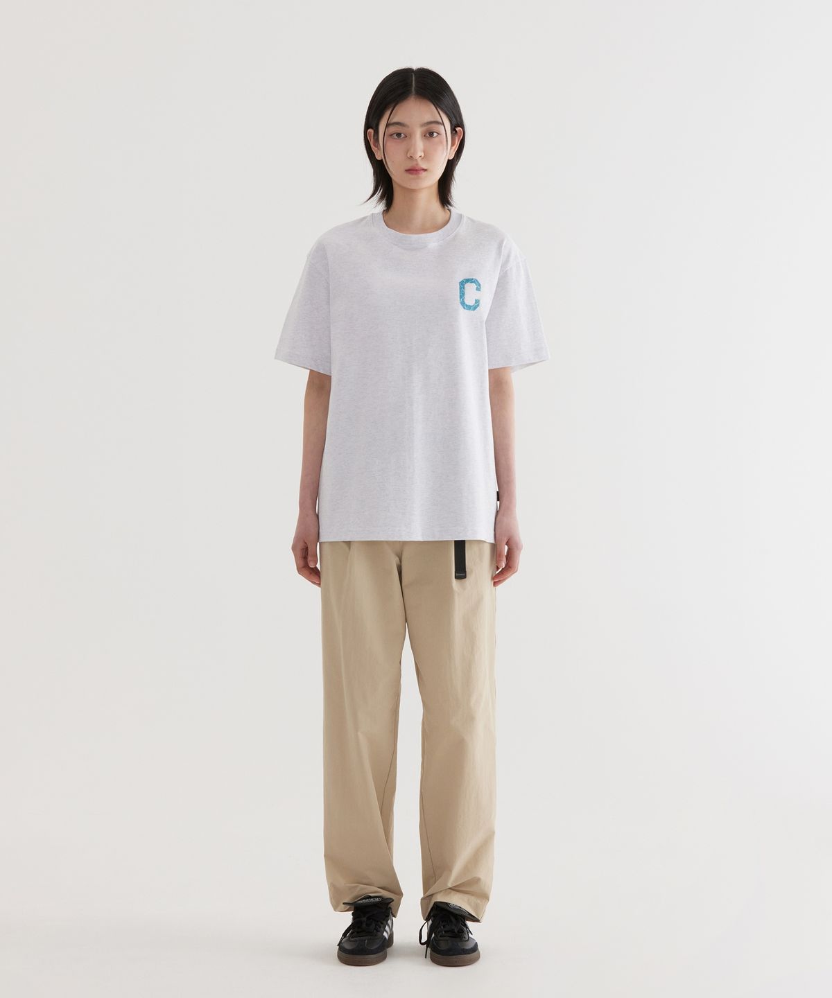 커버낫(COVERNAT) 크리즈 이펙트 티셔츠 Heather Gray