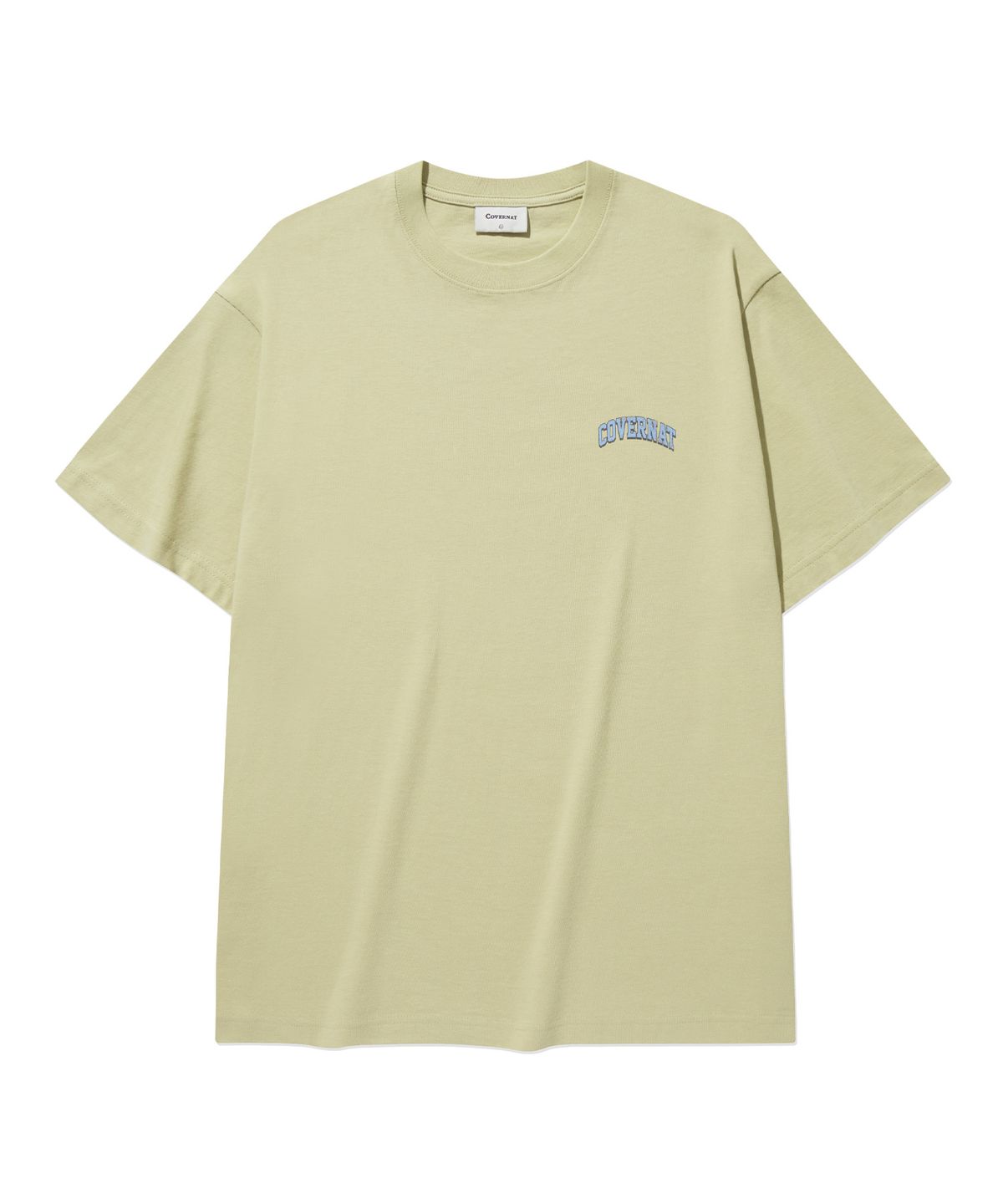 커버낫(COVERNAT) 멀티 로고 타이포 그래픽 티셔츠 Beige