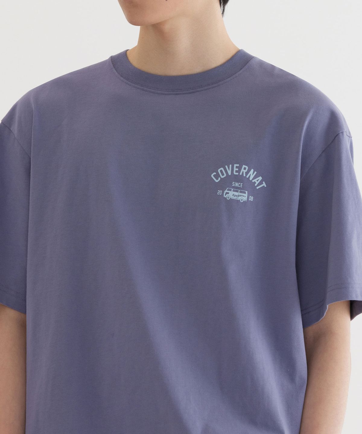커버낫(COVERNAT) 트래블 버스 그래픽 티셔츠 Purple