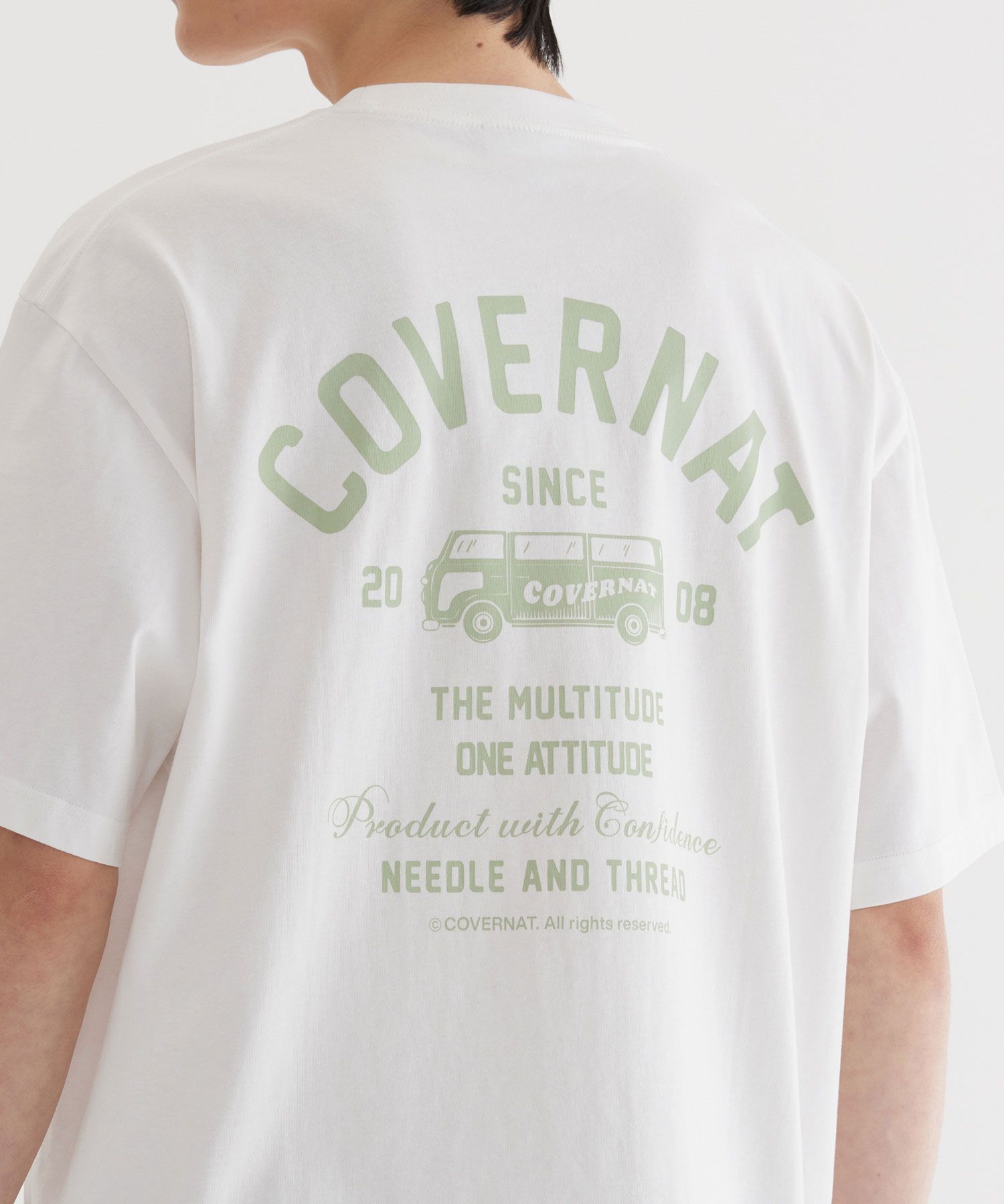 MUSINSA | COVERNAT Travel Bus Graphic T-Shirt White