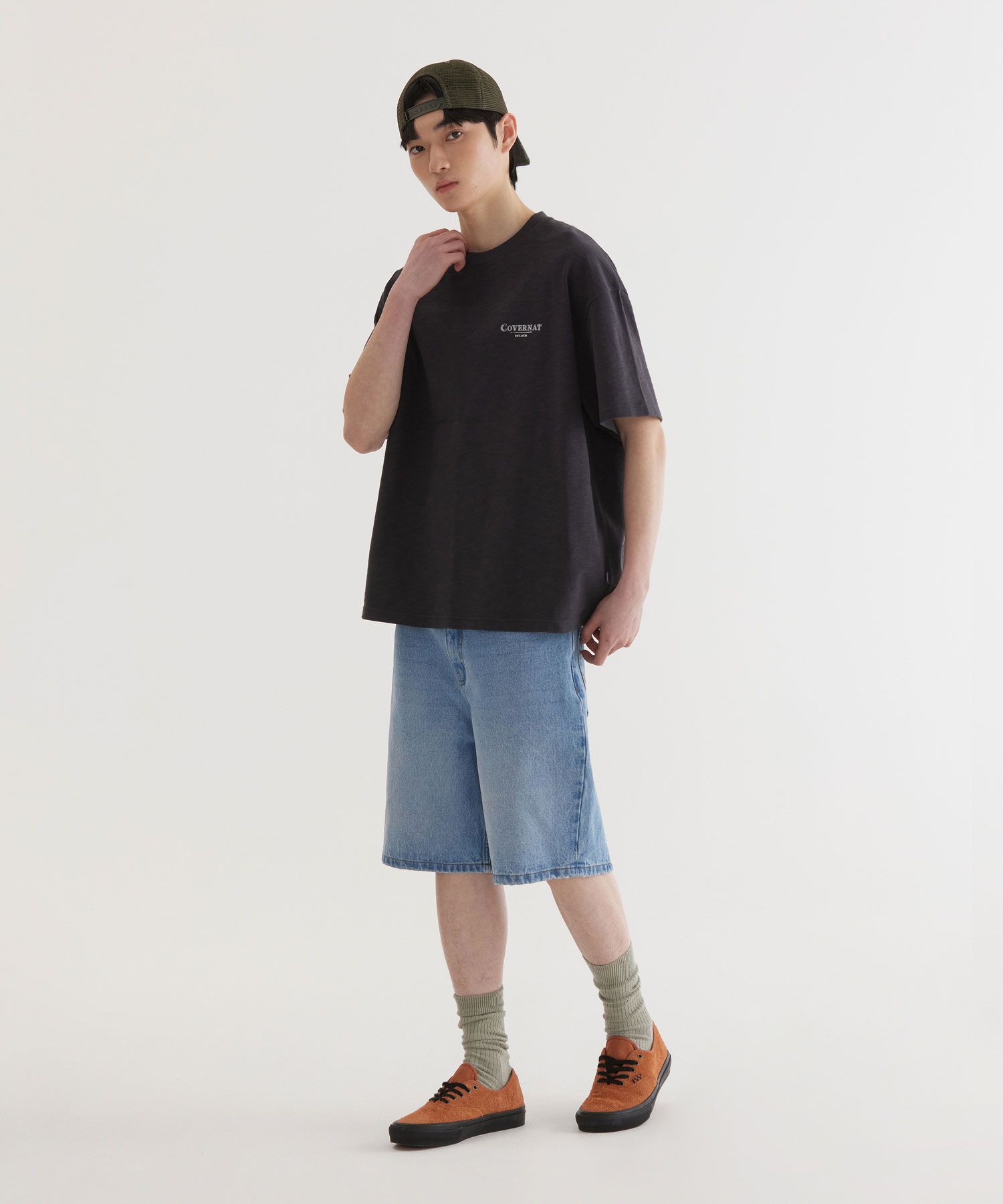 MUSINSA | COVERNAT Slub Needle and Thread Graphic T-Shirt