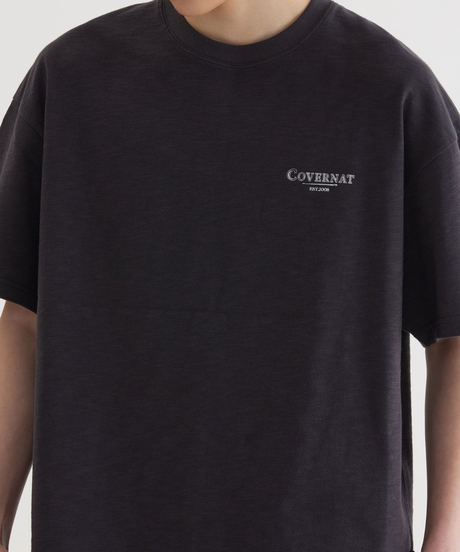 MUSINSA | COVERNAT Slub Needle and Thread Graphic T-Shirt
