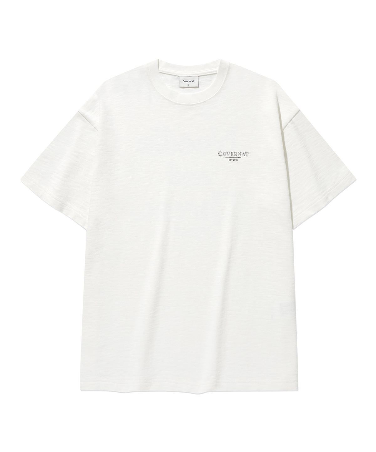 커버낫(COVERNAT) 슬럽 니들앤쓰레드 그래픽 티셔츠 White