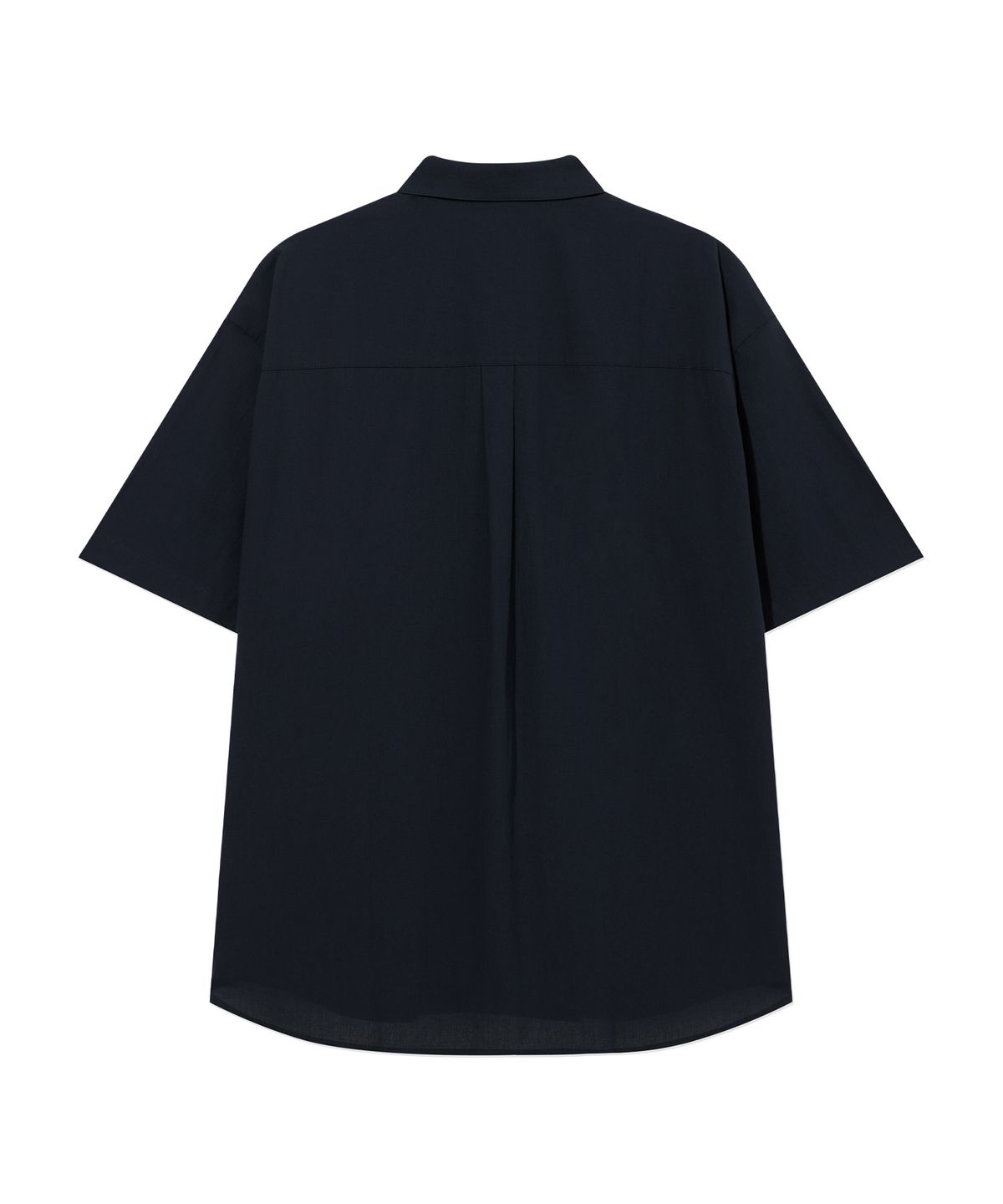 커버낫(COVERNAT) 조직 변형 하프 셔츠 Dark Navy