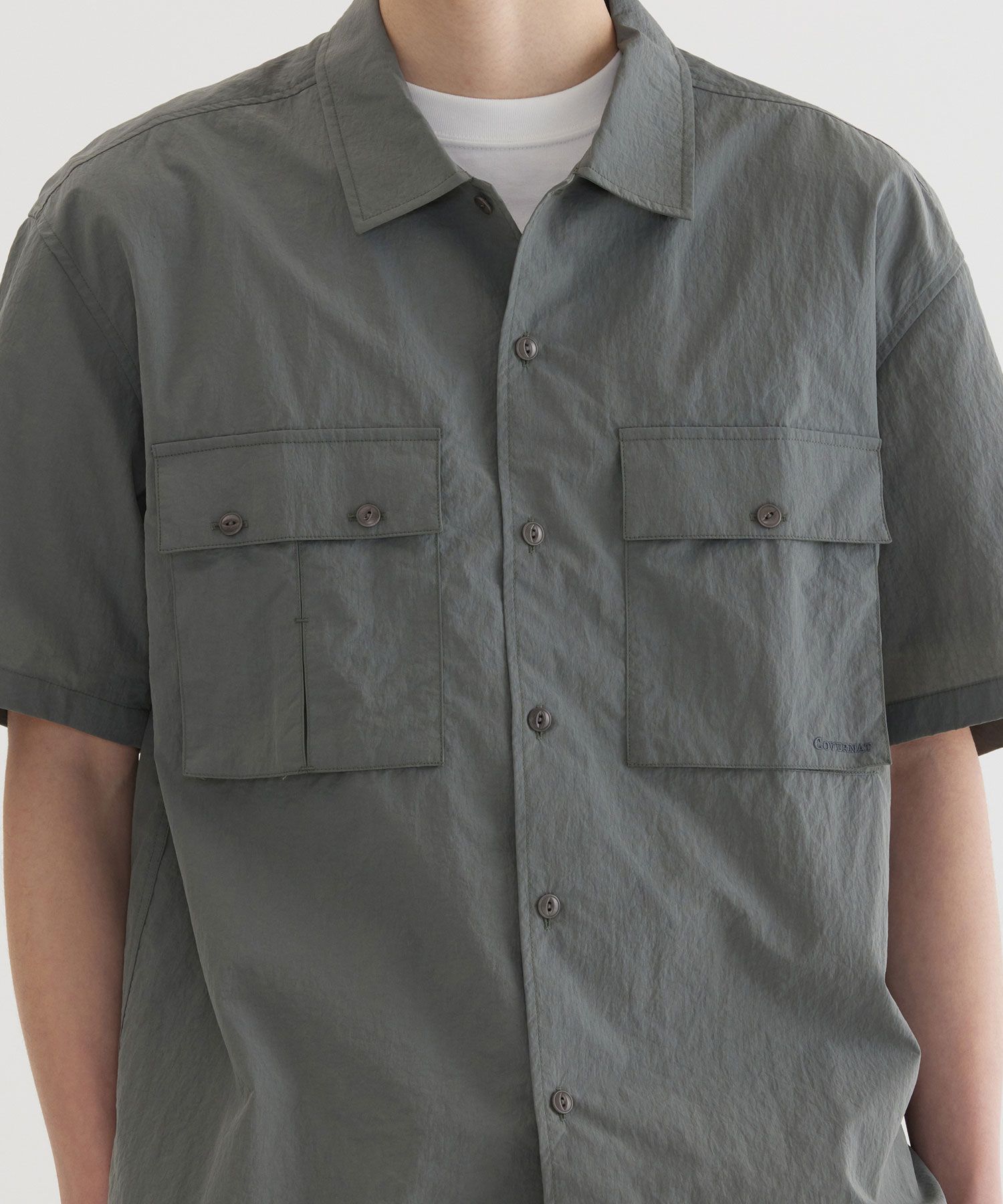 COVERNATのNylon Petticoat Half Shirt 全3色 SHIRRING NYLON SHIRT – polerjapan
