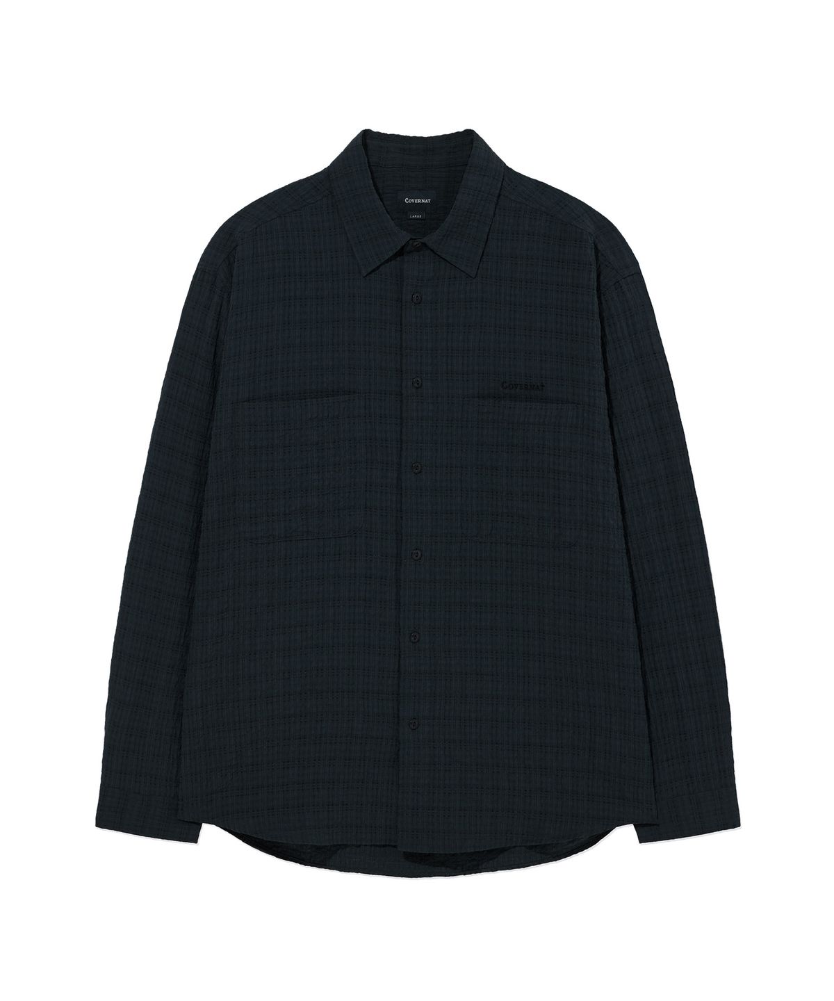 커버낫(COVERNAT) 써머 시어서커 셔츠 Navy