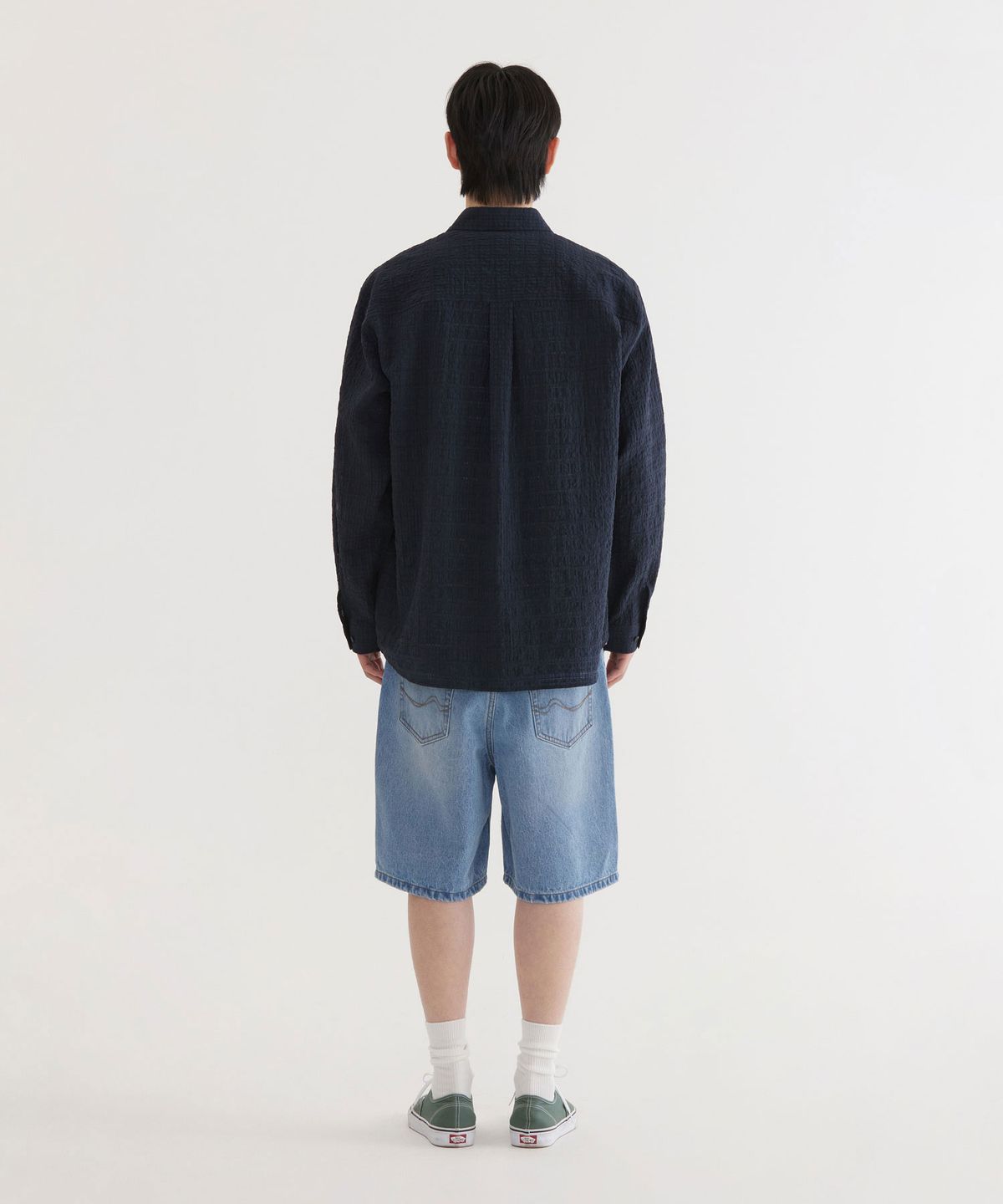 커버낫(COVERNAT) 써머 시어서커 셔츠 Navy