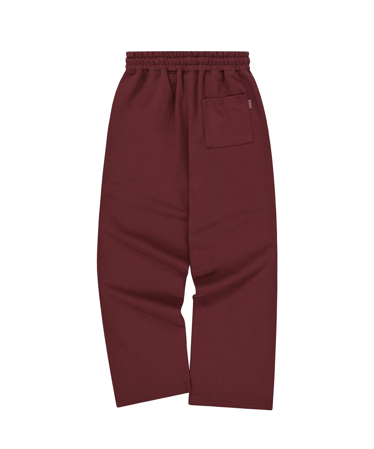 에스이에스티(S'EST) Relaxed Pintuck Wide Pants Burgundy