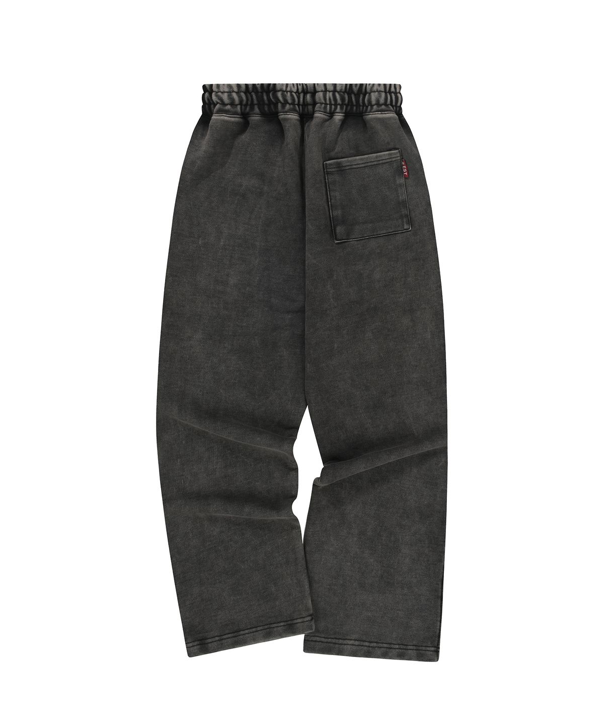 에스이에스티(S'EST) Washed Pintuck Wide Pants Black