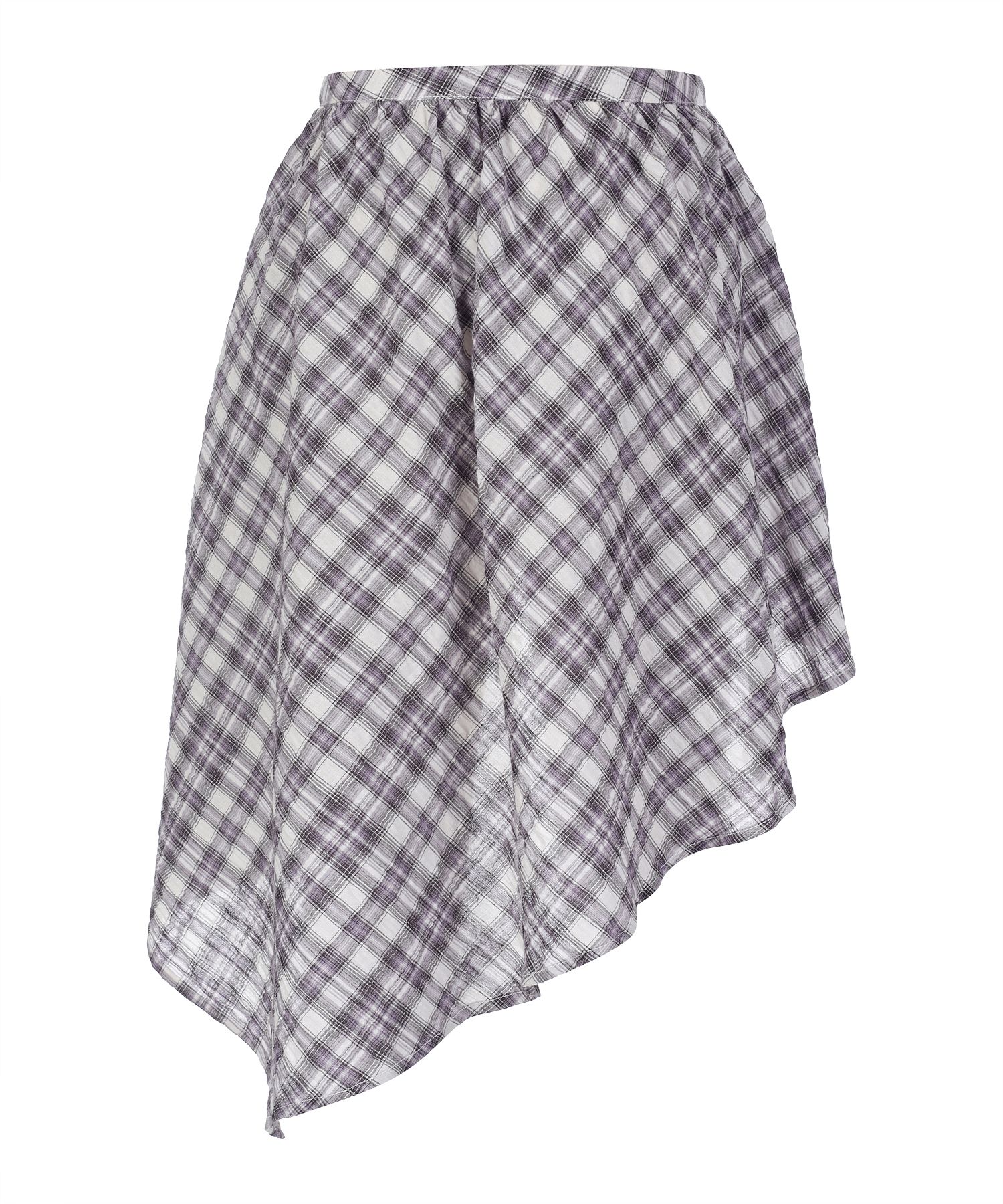 [LALAFOX] UNBALANCE WRAP CHECK SKIRT /追跡付 MUSINSA | LALAFOX UNBALANCE WRAP CHECK SKIRT PURPLE BR2WS003