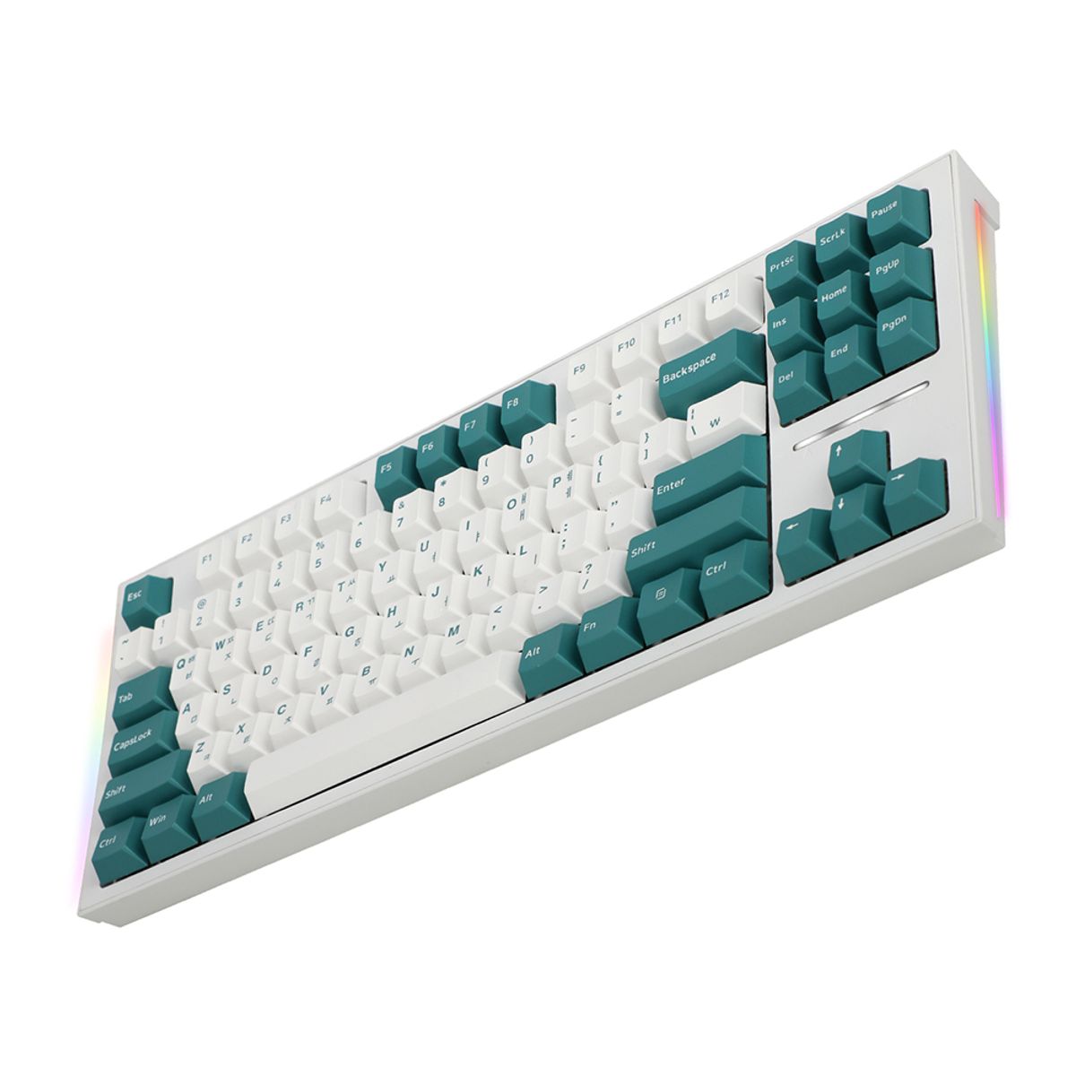 콕스(COX) CK01 TKL PBT SL 기계식 키보드(민트/화이트 저소음백축)