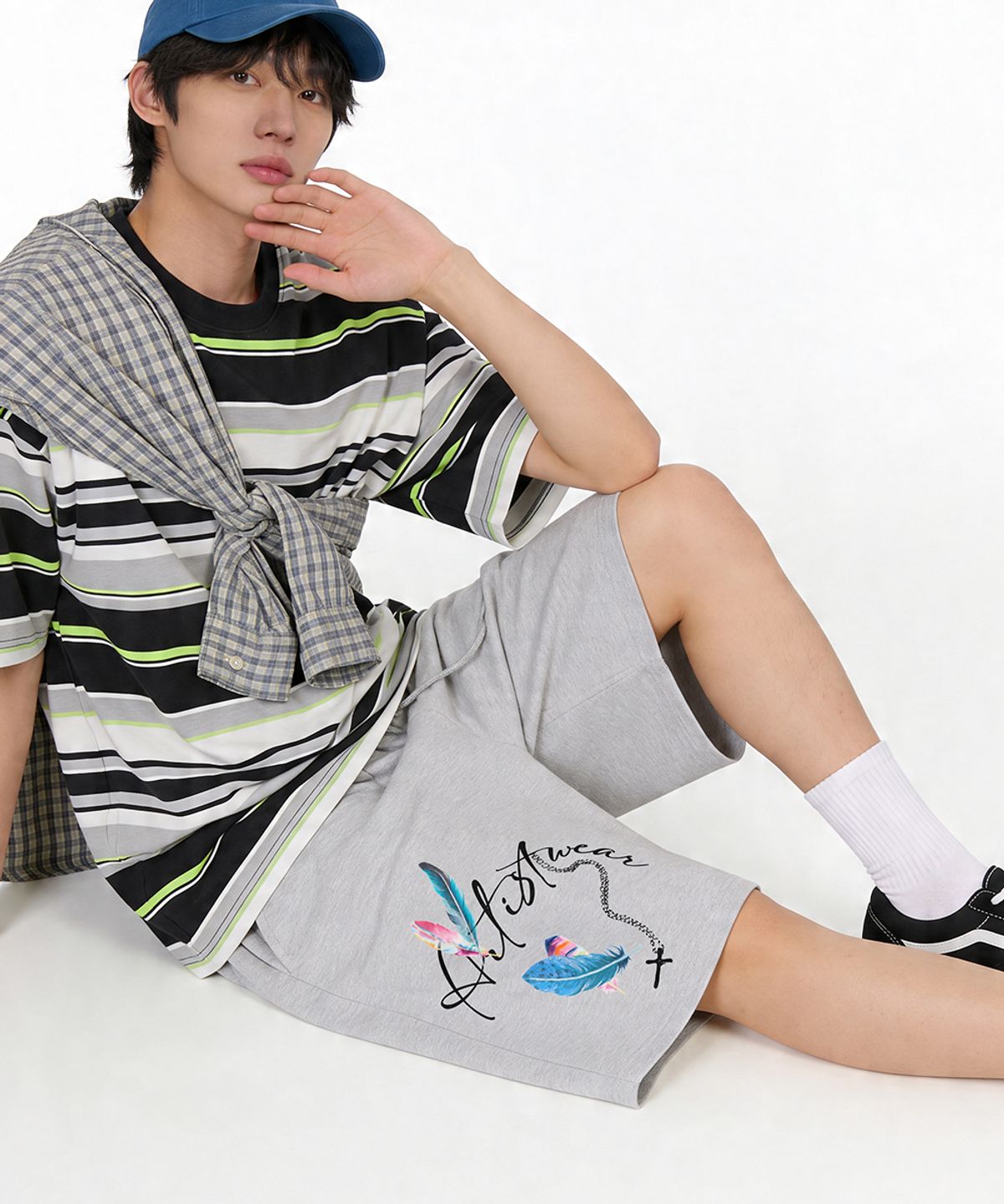 아티스트웨어(ARTISTWEAR) [ATW] 페더크로스 버뮤다팬츠 - 2COLOR