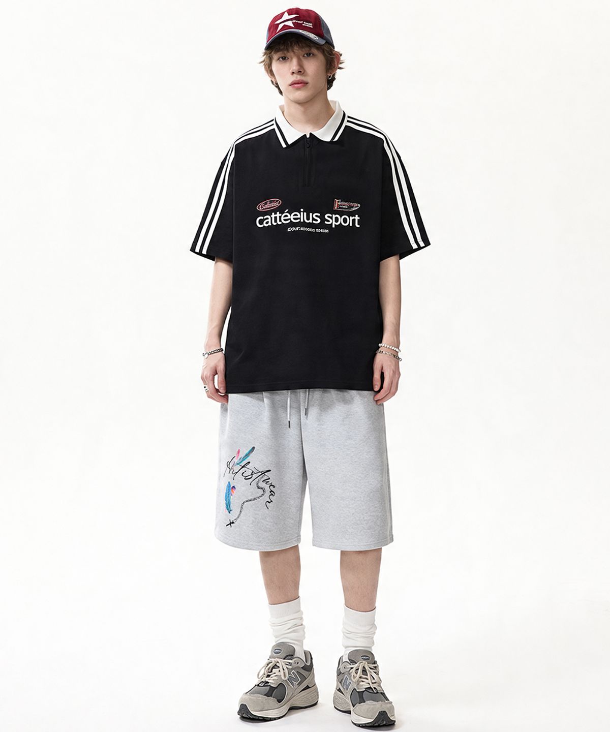 아티스트웨어(ARTISTWEAR) [ATW] 페더크로스 버뮤다팬츠 - 2COLOR