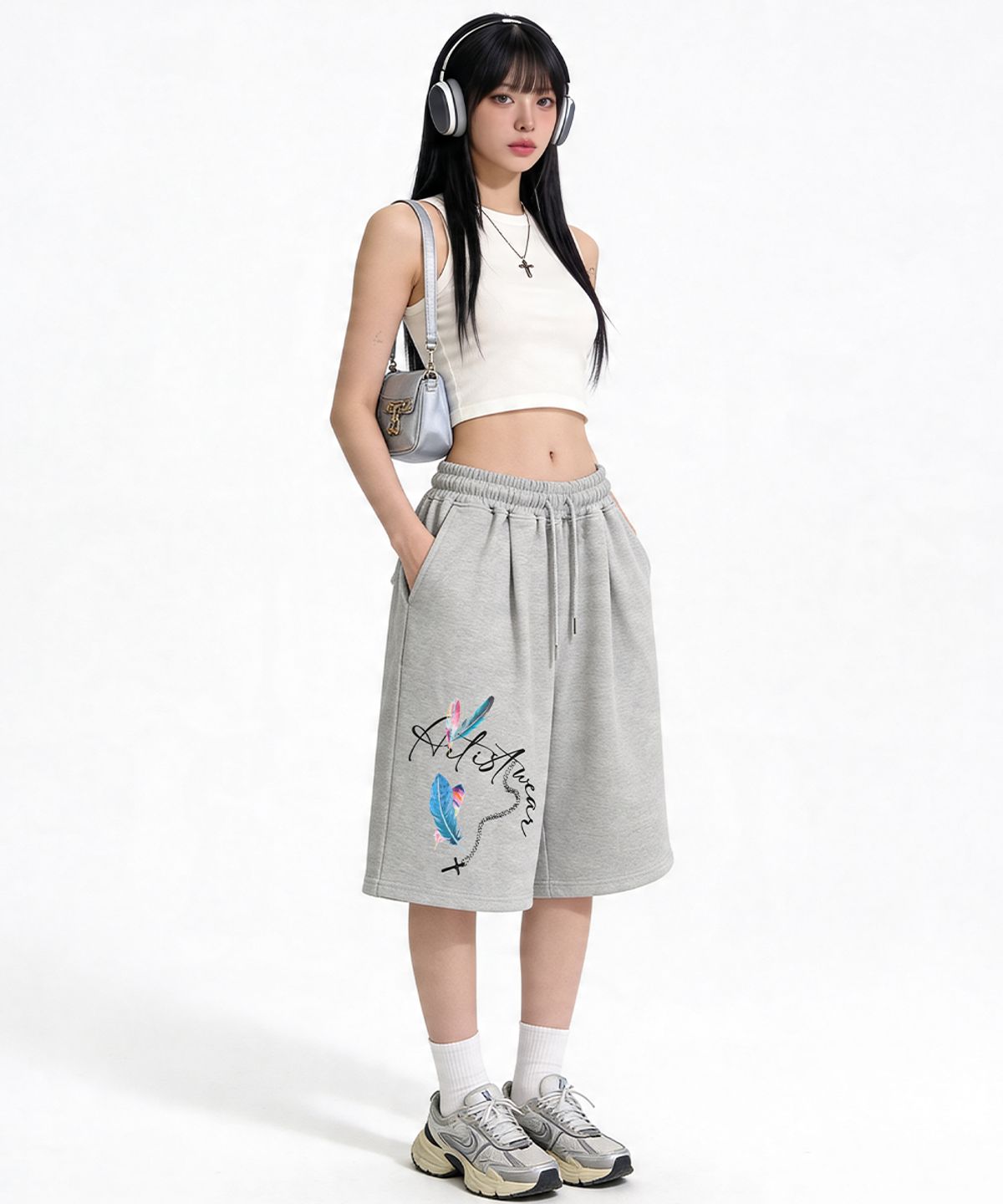 아티스트웨어(ARTISTWEAR) [ATW] 페더크로스 버뮤다팬츠 - 2COLOR