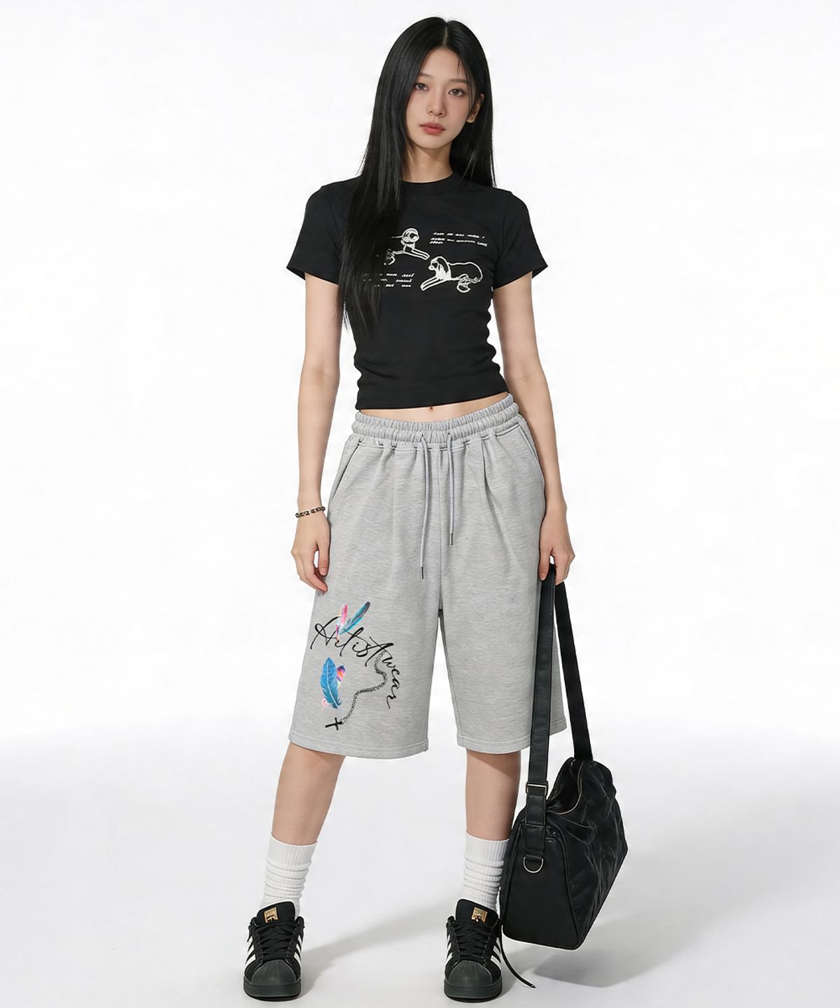 아티스트웨어(ARTISTWEAR) [ATW] 페더크로스 버뮤다팬츠 - 2COLOR